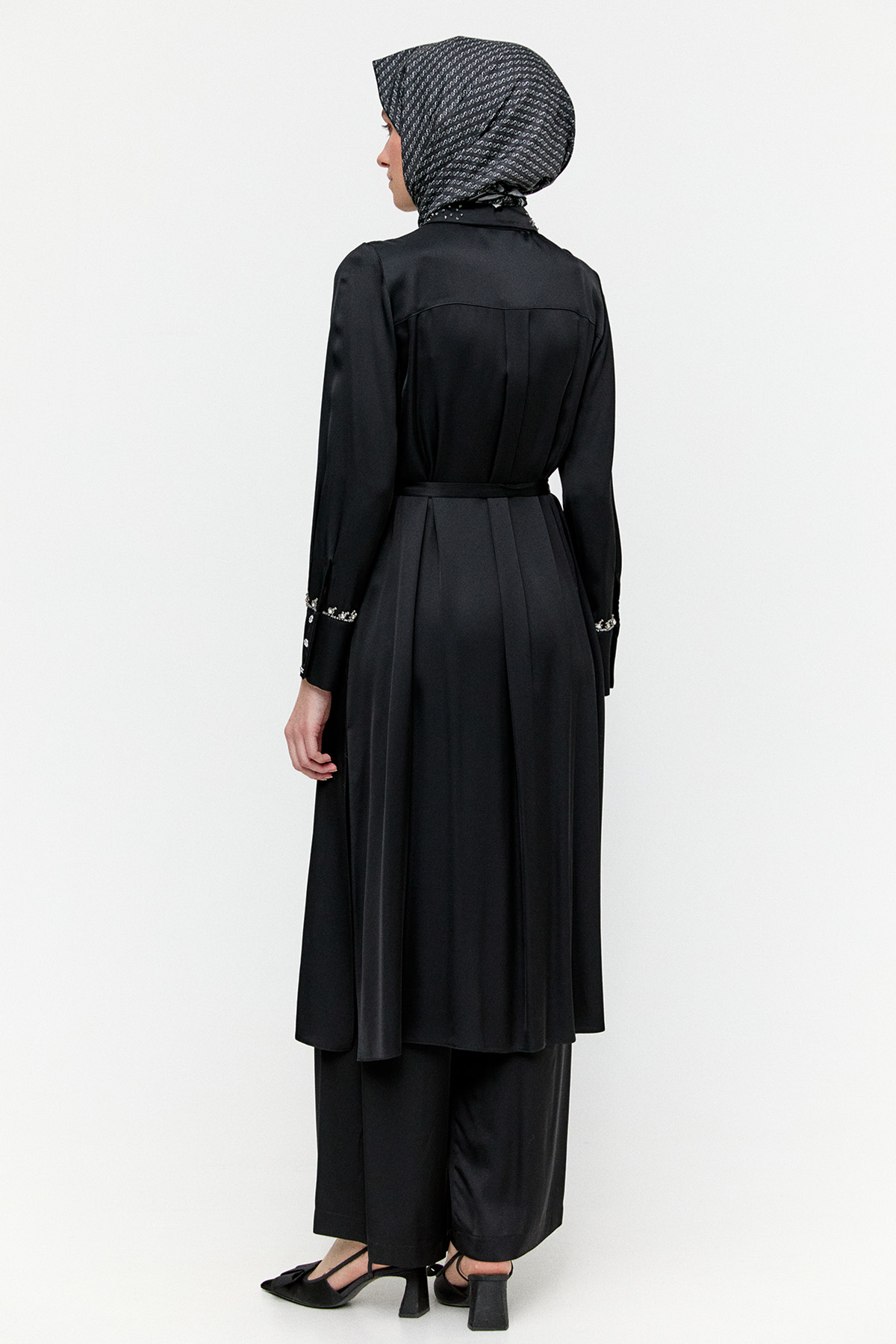 Saten Uzun İkili Takım, Tesettür Giyim