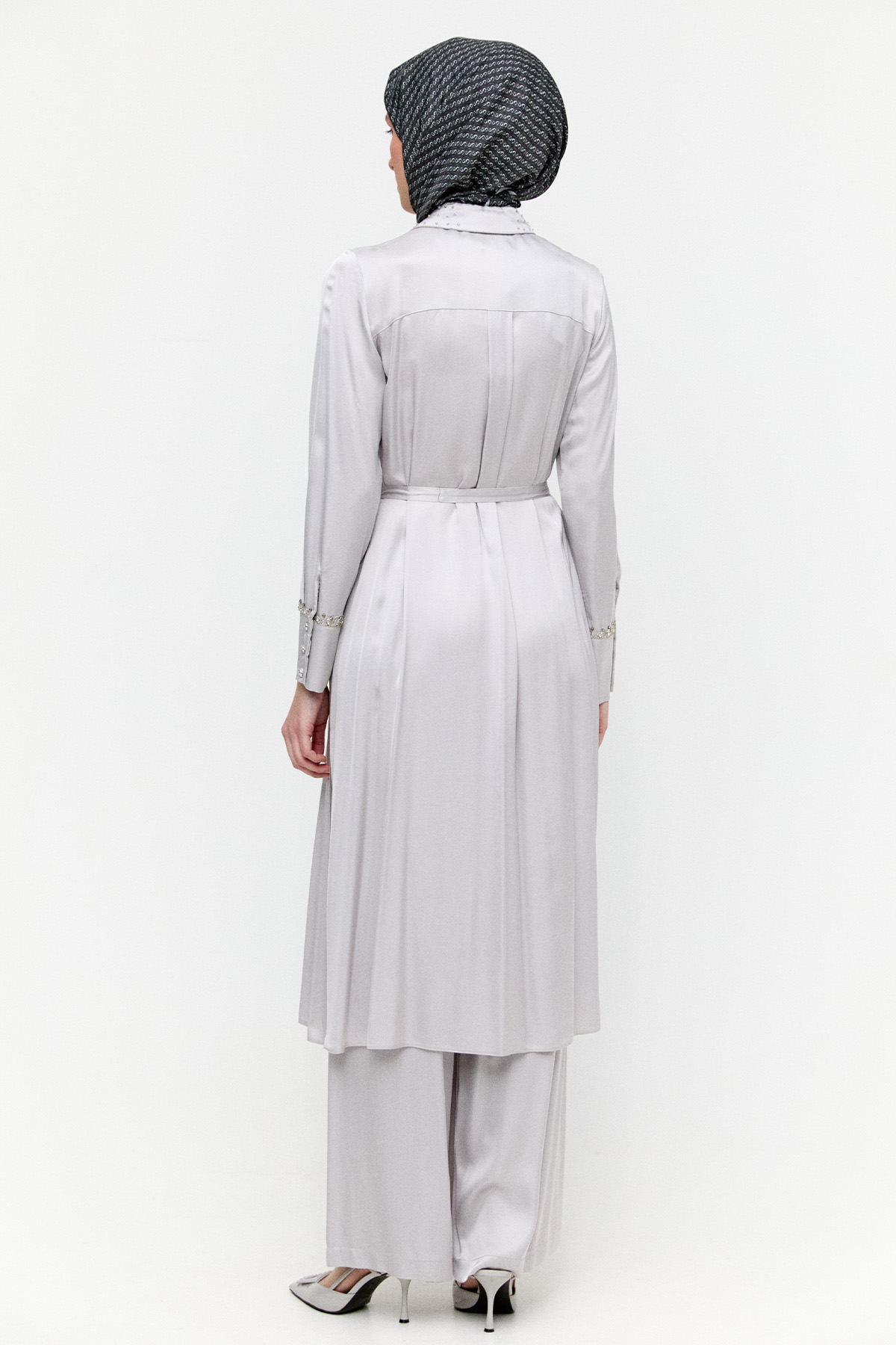 Saten Uzun İkili Takım, Tesettür Giyim