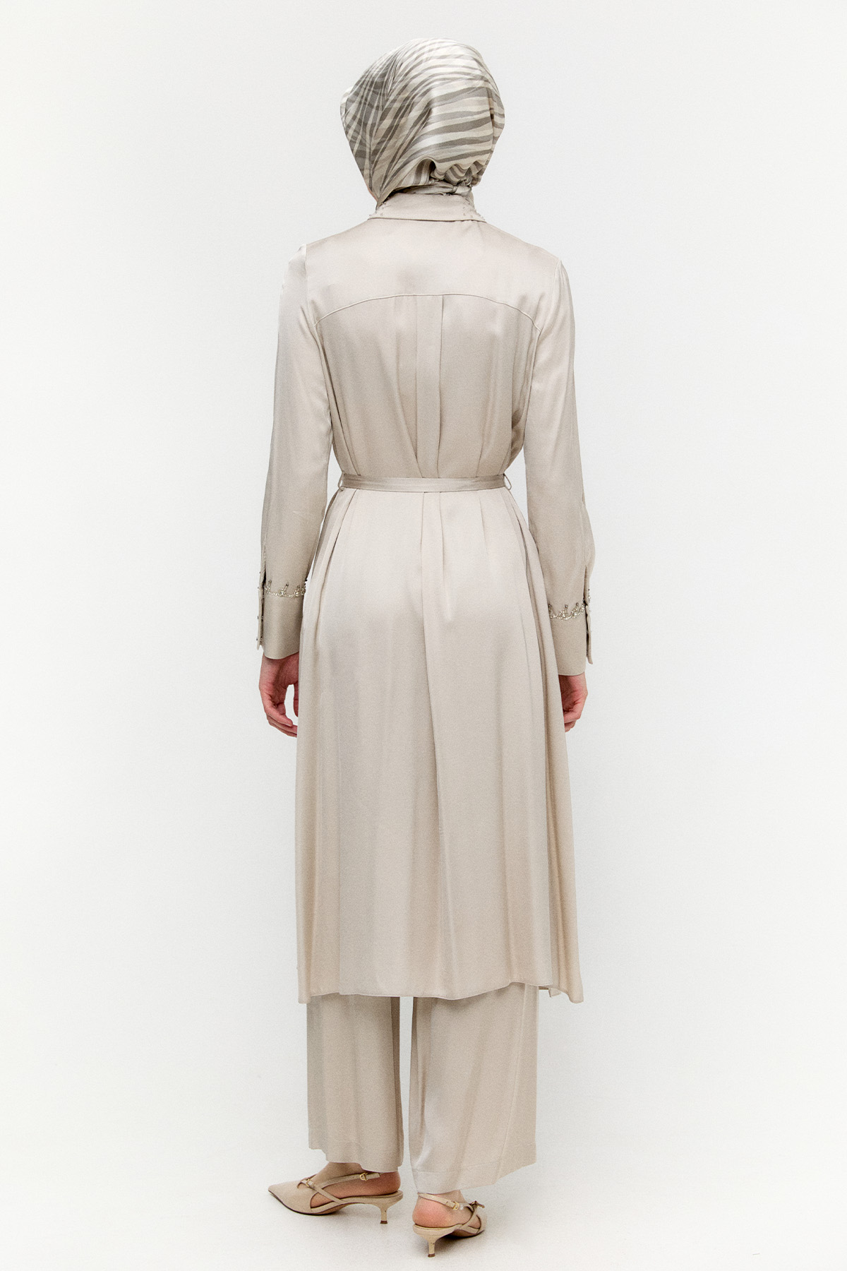 Saten Uzun İkili Takım, Tesettür Giyim