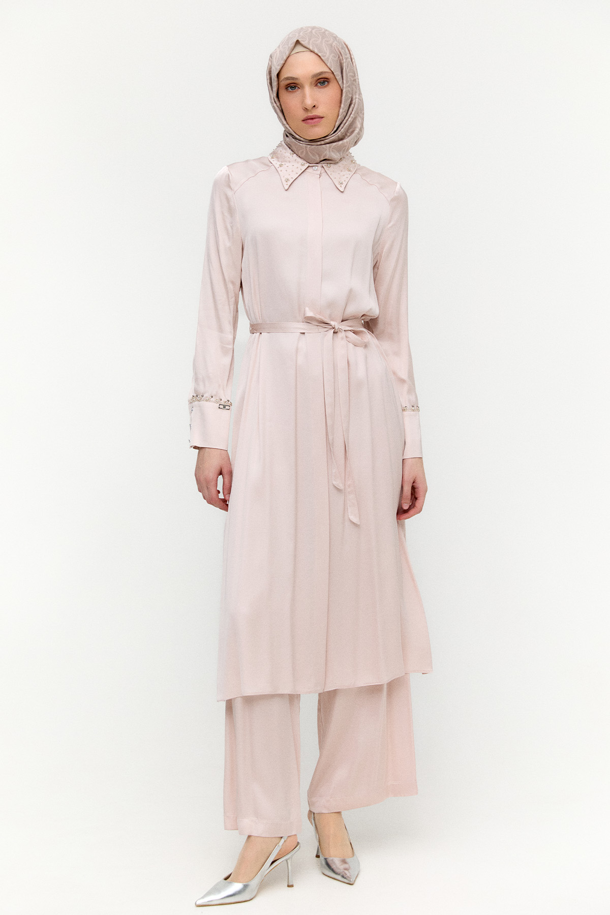 Saten Uzun İkili Takım, Tesettür Giyim