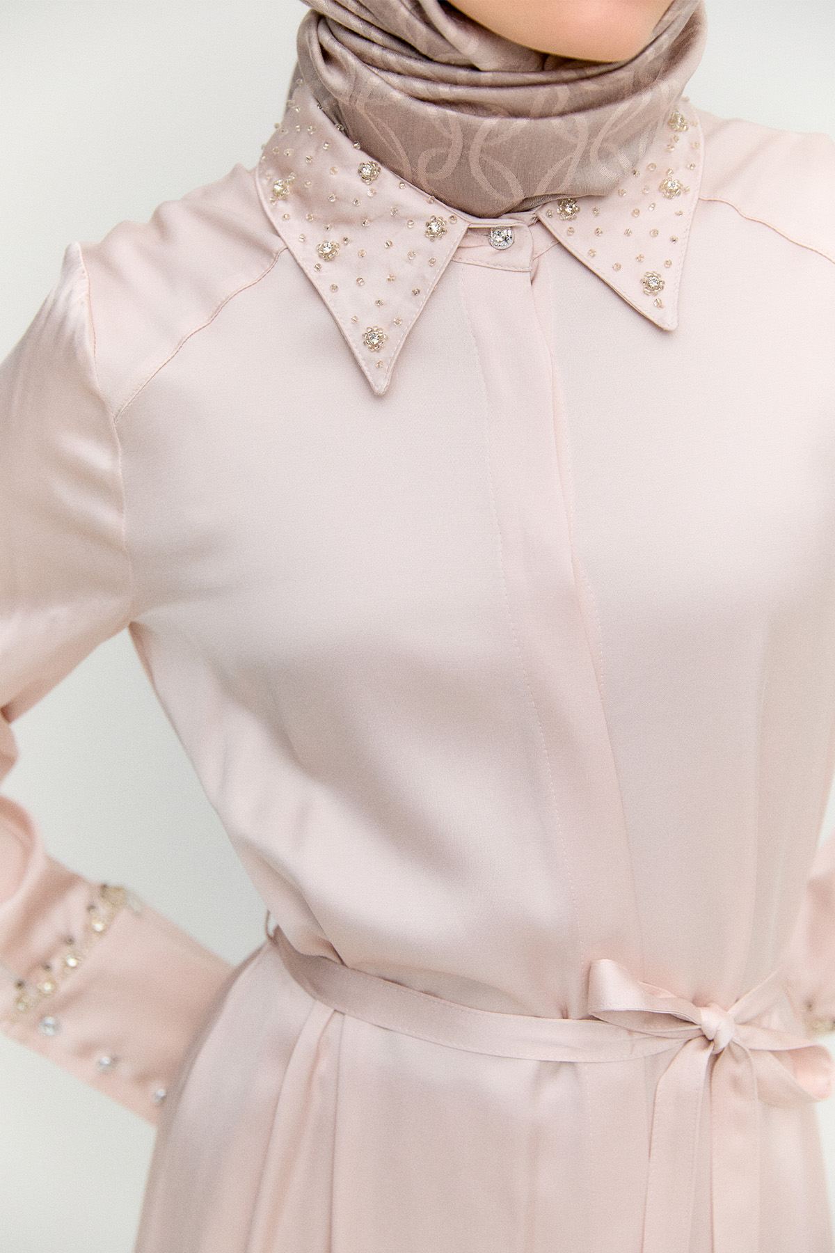 Saten Uzun İkili Takım, Tesettür Giyim