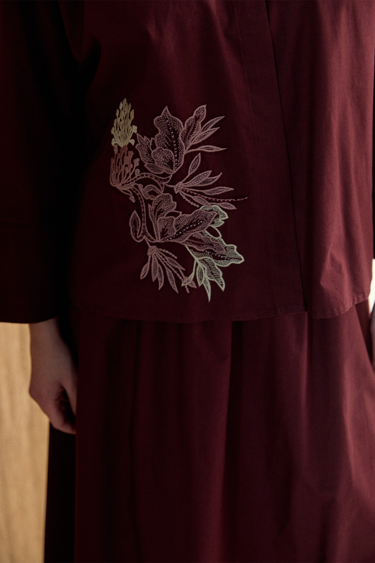 Nakış Detaylı Pamuklu Takım, Tesettür Giyim