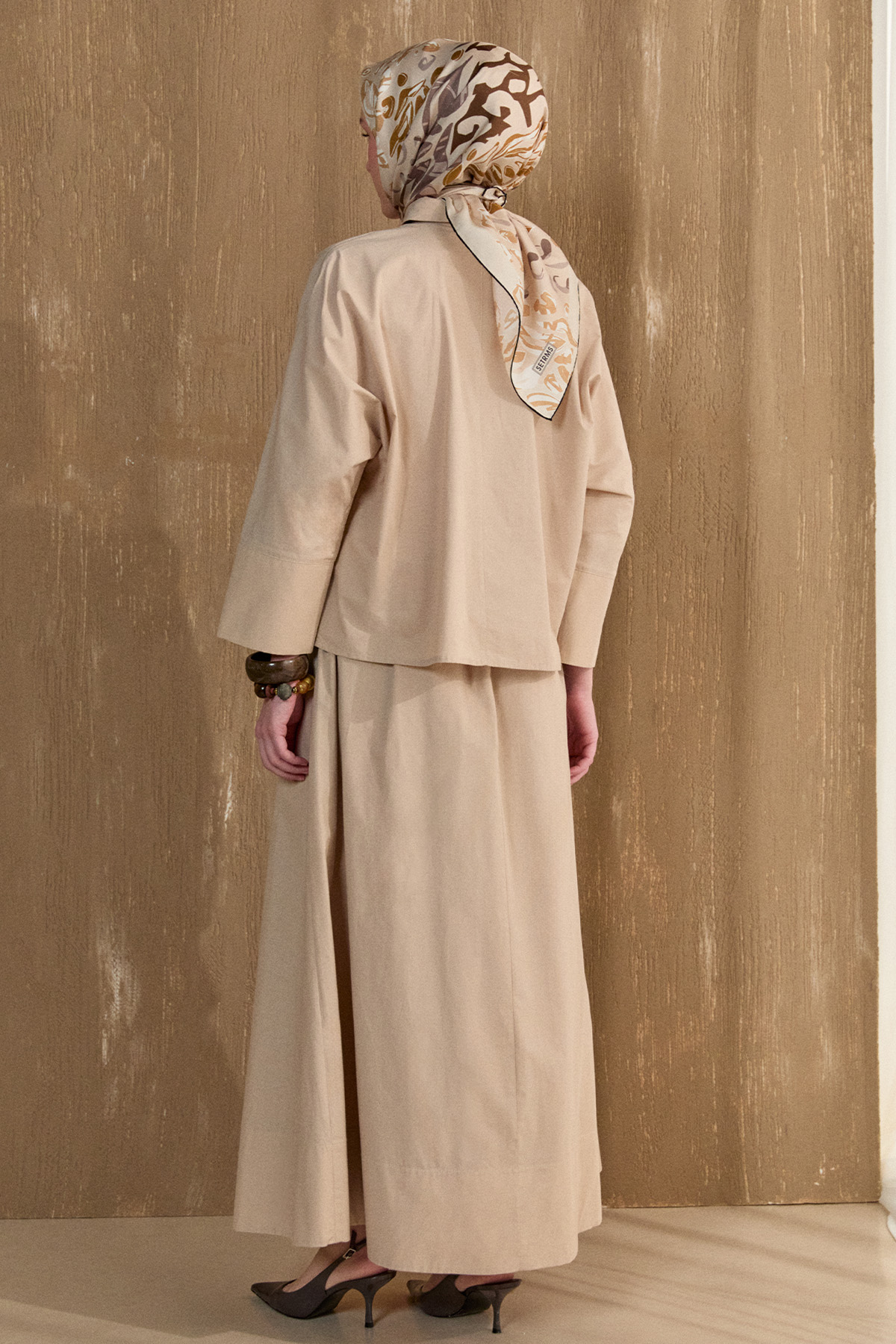 Nakış Detaylı Pamuklu Takım, Tesettür Giyim