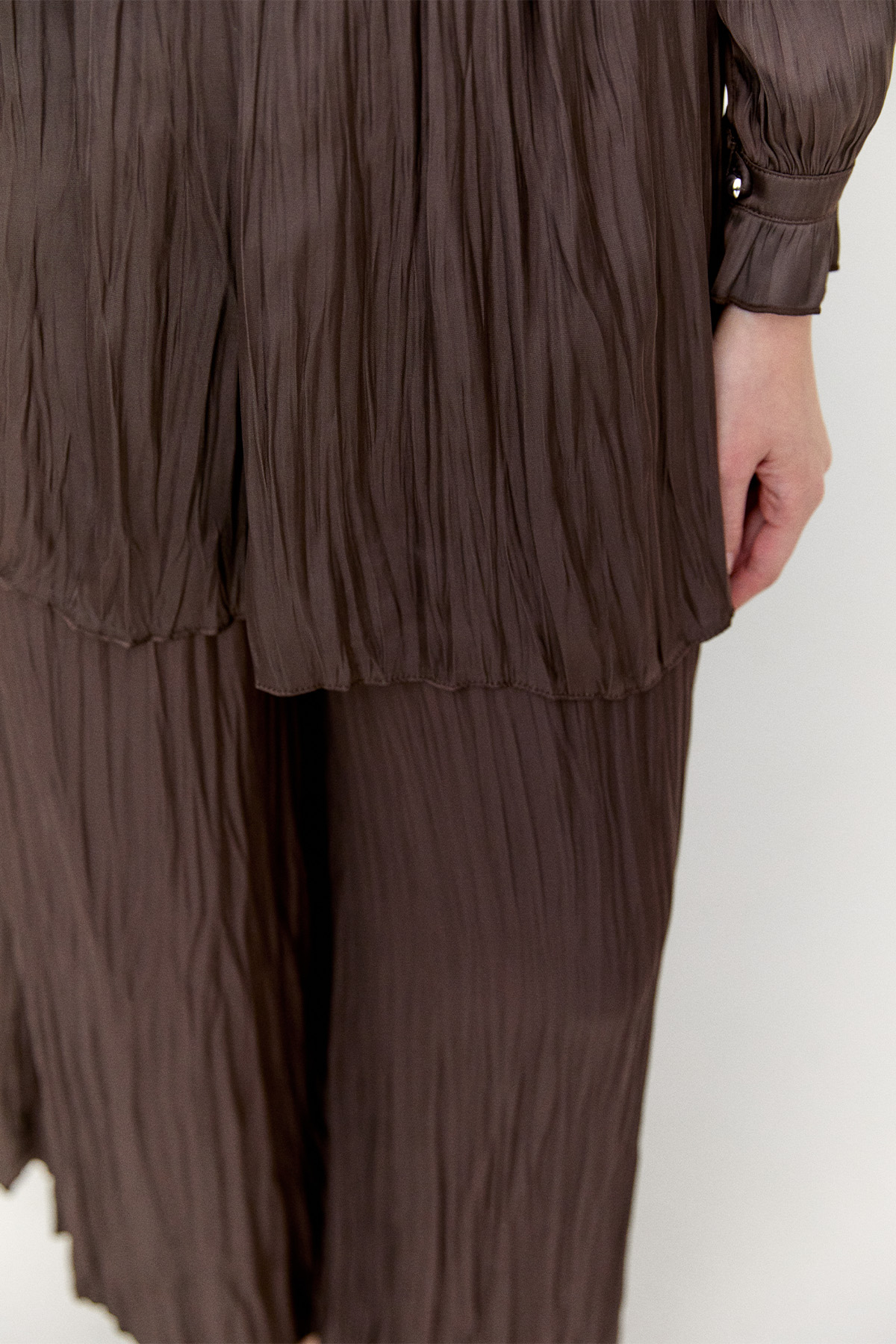 Kraşlı Saten İkili Takım, Tesettür Giyim