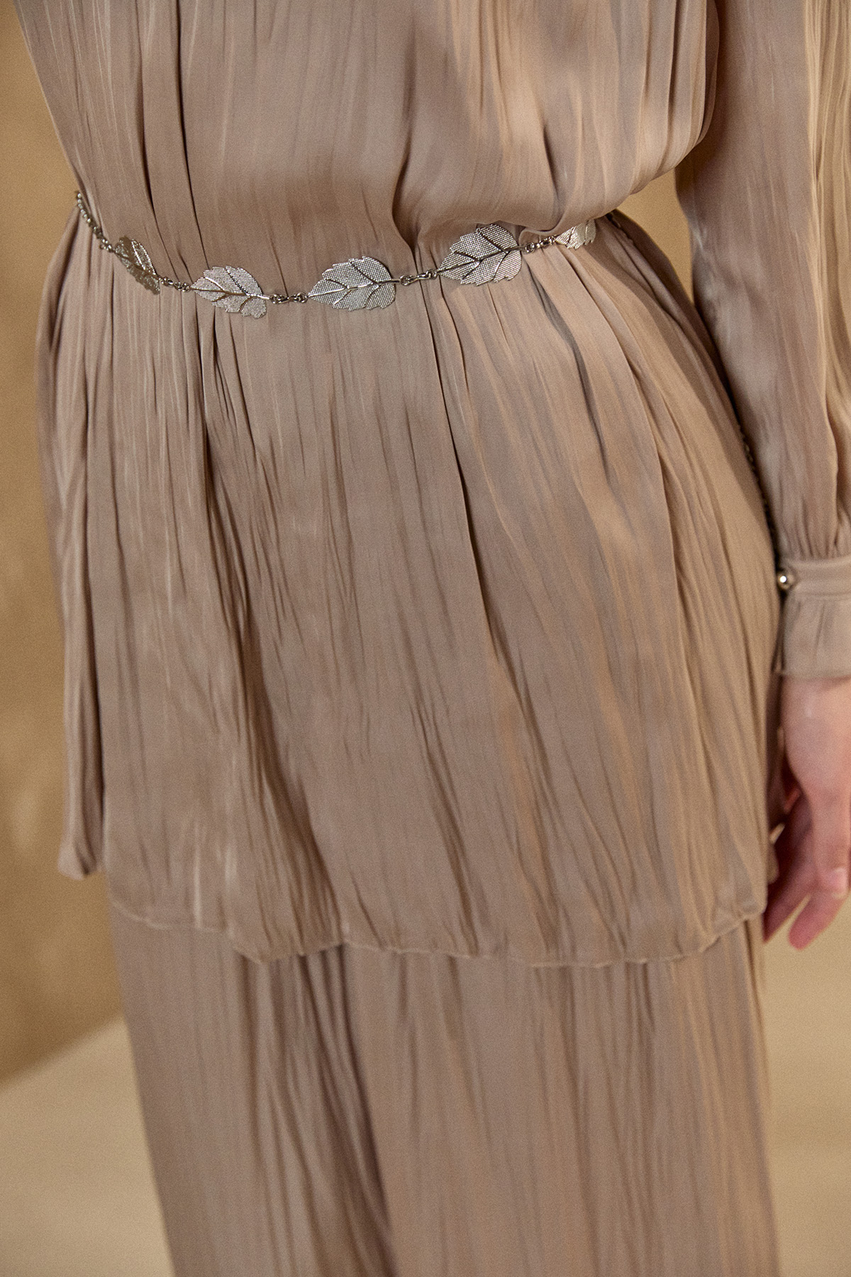 Kraşlı Saten İkili Takım, Tesettür Giyim