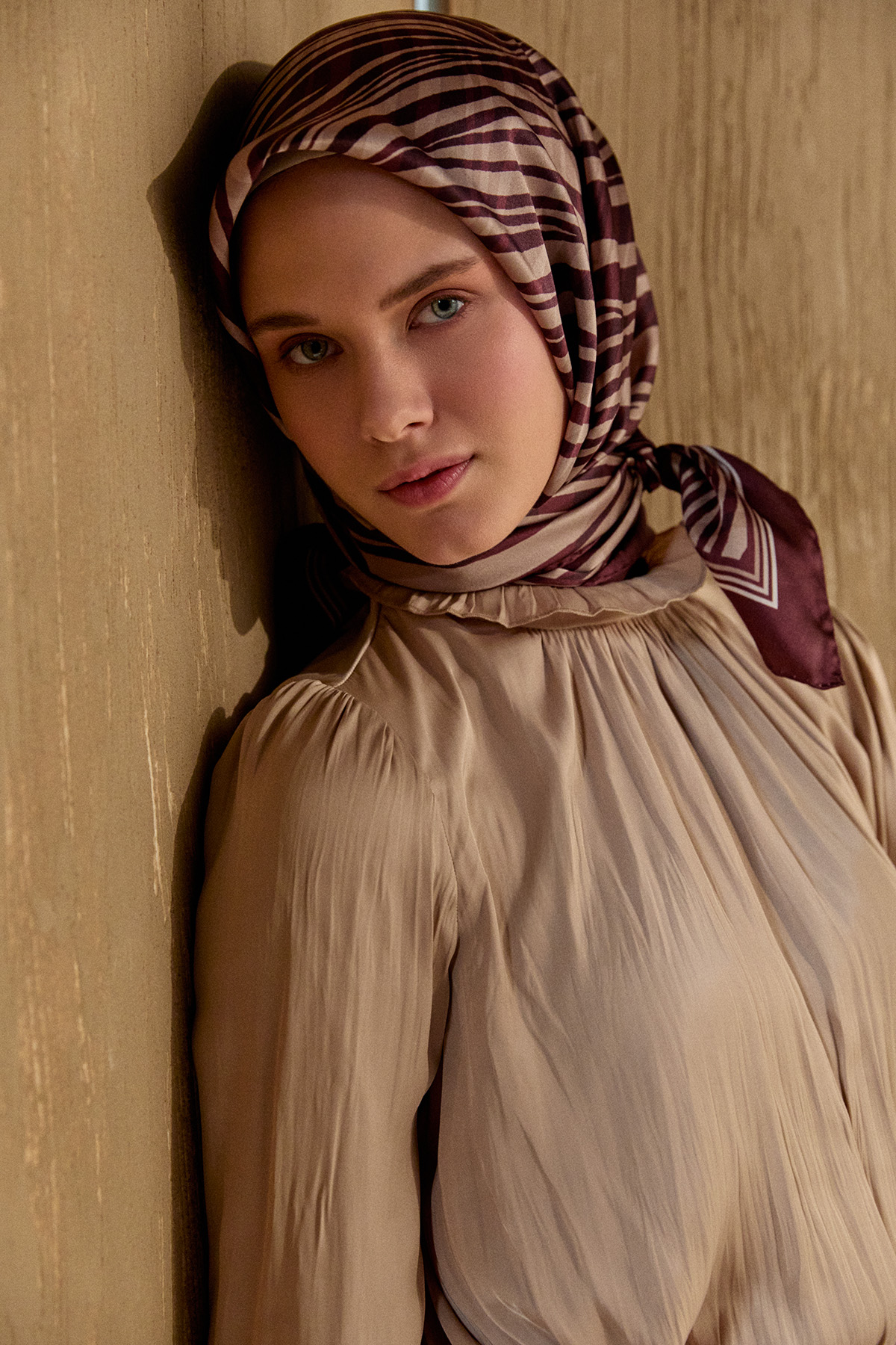 Kraşlı Saten İkili Takım, Tesettür Giyim