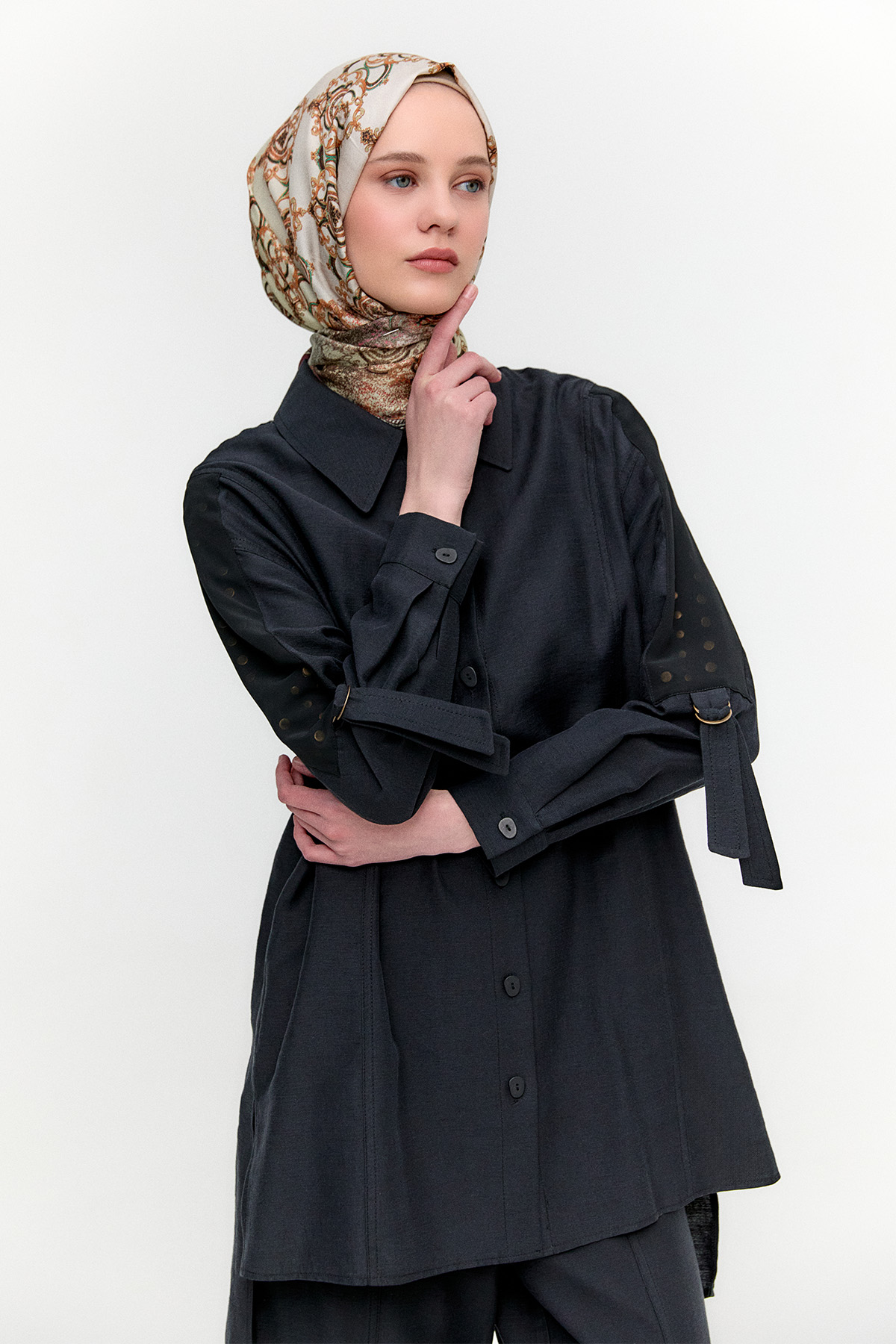 Pamuklu Oversize İkili Takım, Tesettür Giyim