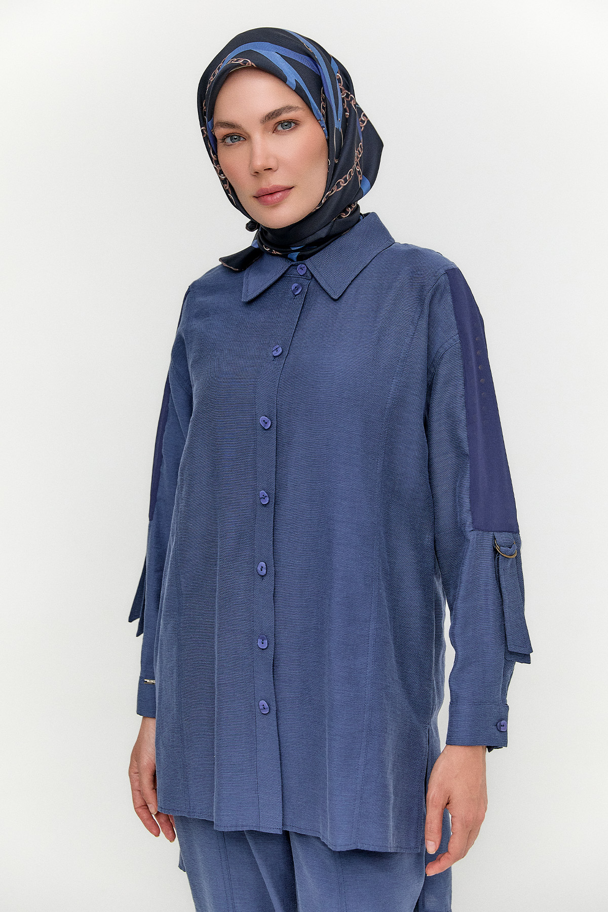 Pamuklu Oversize İkili Takım, Tesettür Giyim