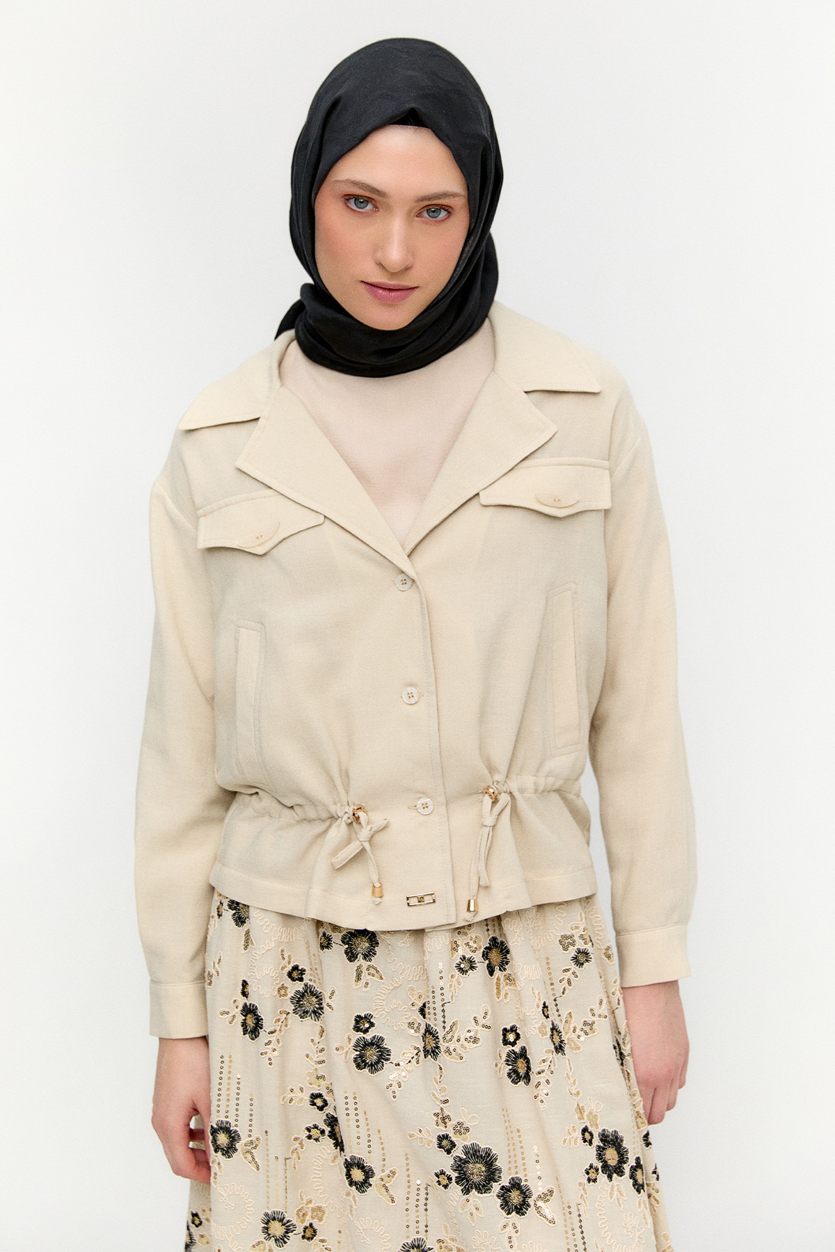 Nakışlı Payetli İkili Takım, Tesettür Giyim