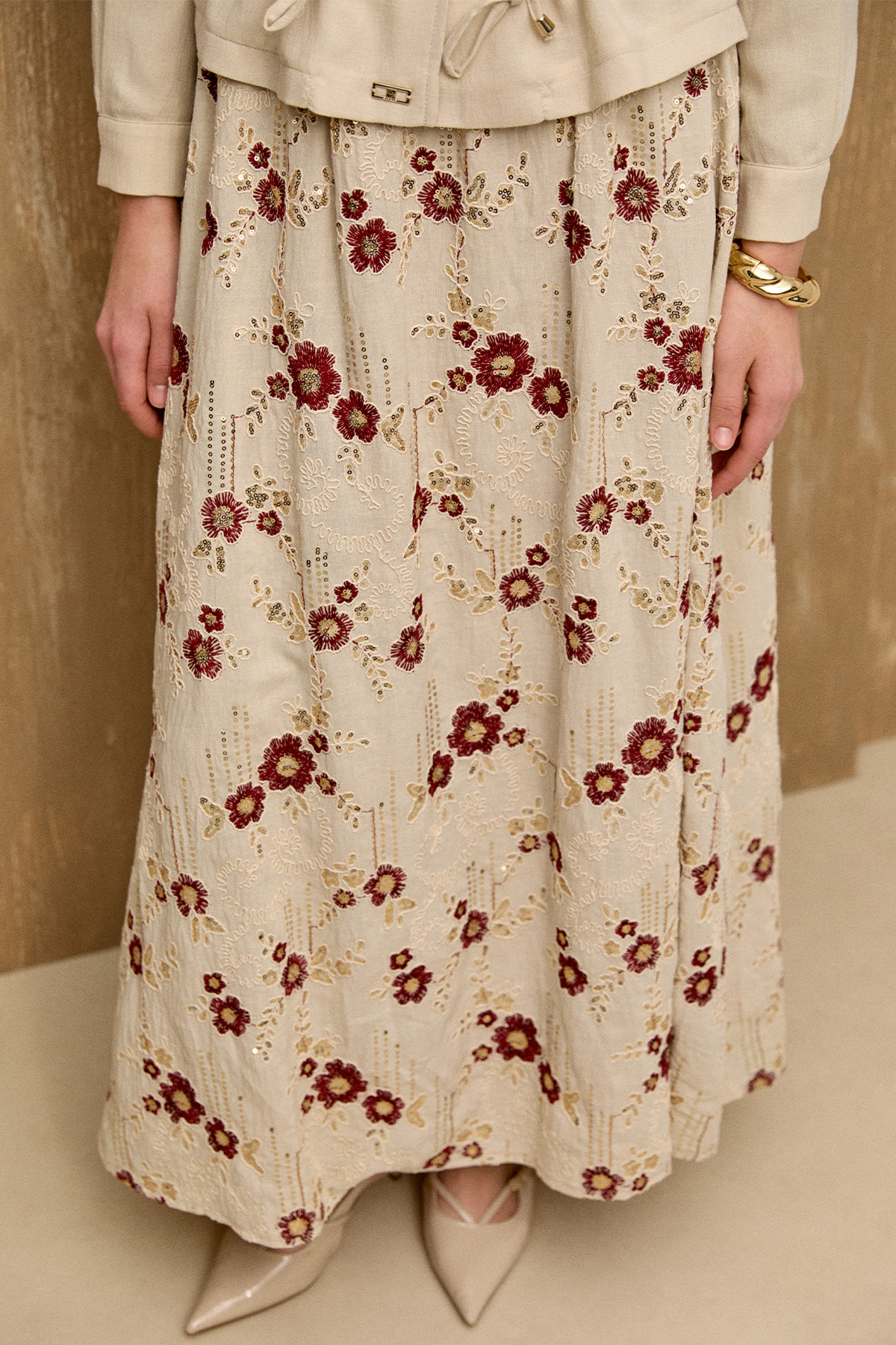 Nakışlı Payetli İkili Takım, Tesettür Giyim