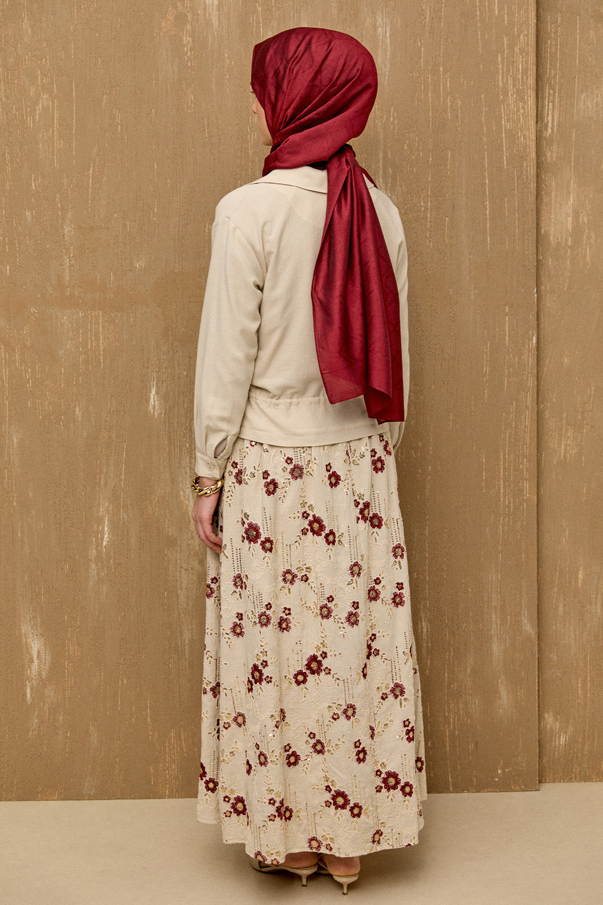 Nakışlı Payetli İkili Takım, Tesettür Giyim