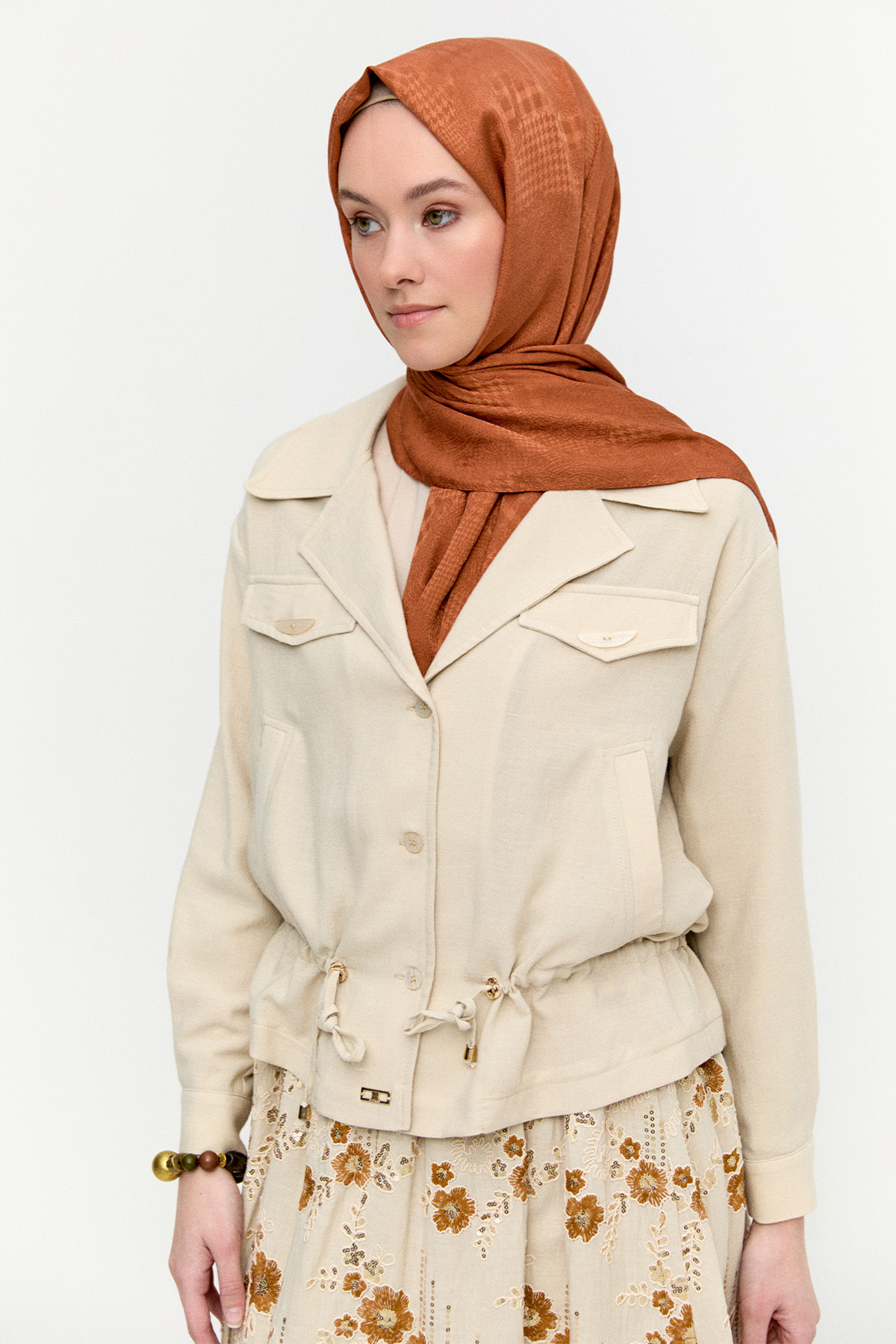 Nakışlı Payetli İkili Takım, Tesettür Giyim