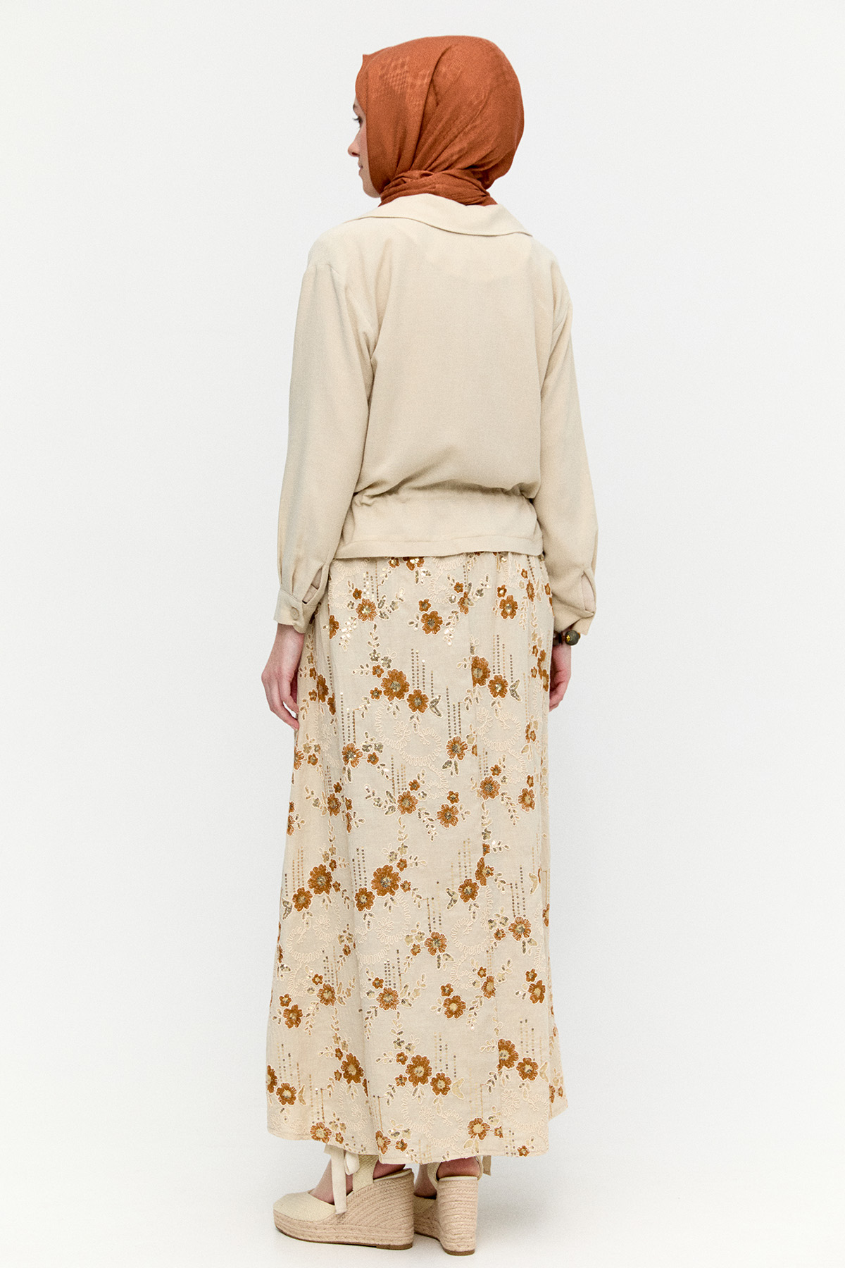 Nakışlı Payetli İkili Takım, Tesettür Giyim