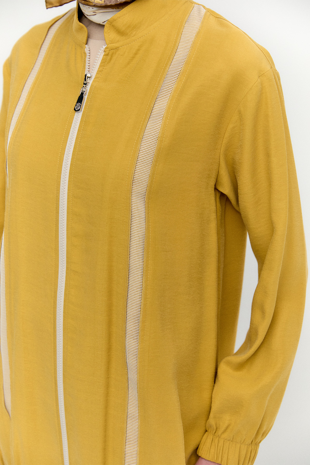 File Şerit Detaylı Modal Takım, Tesettür Giyim