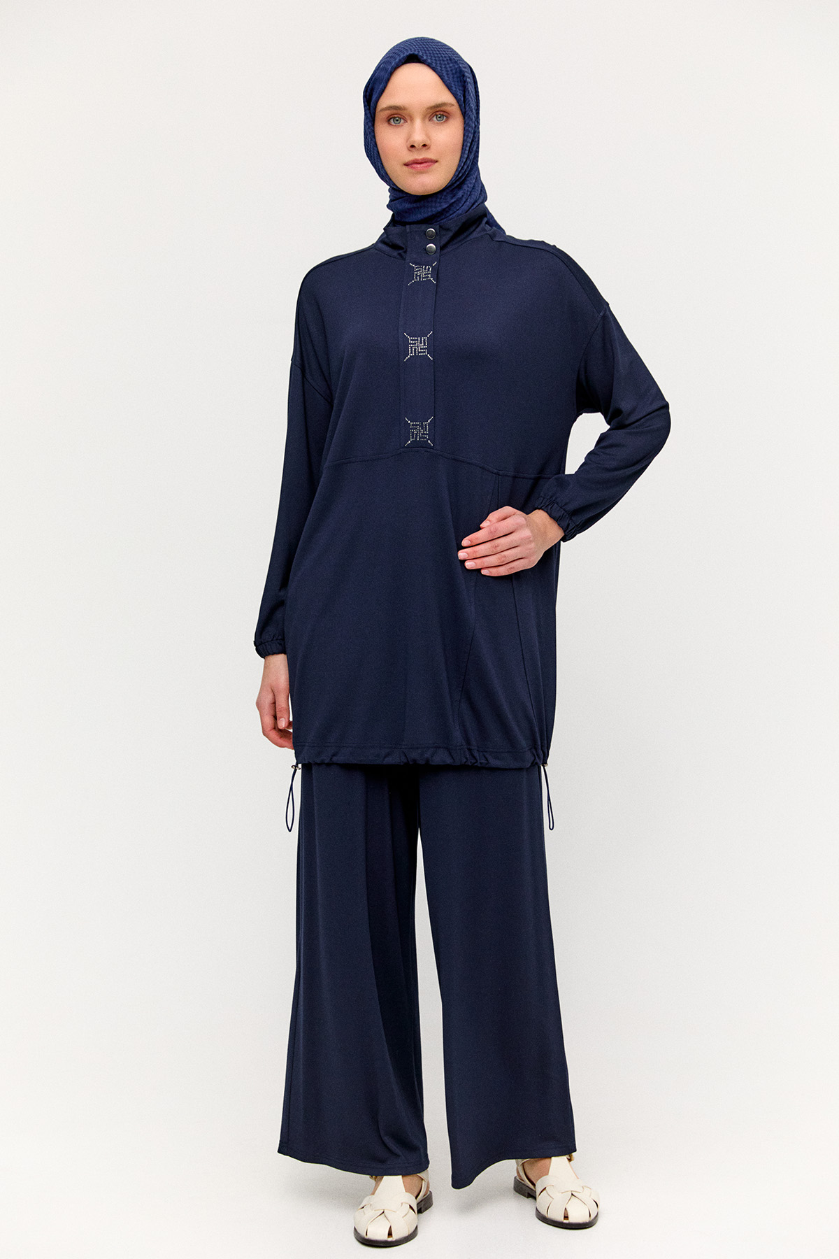 Hotfix Baskılı İkili Spor Takım, Tesettür Giyim