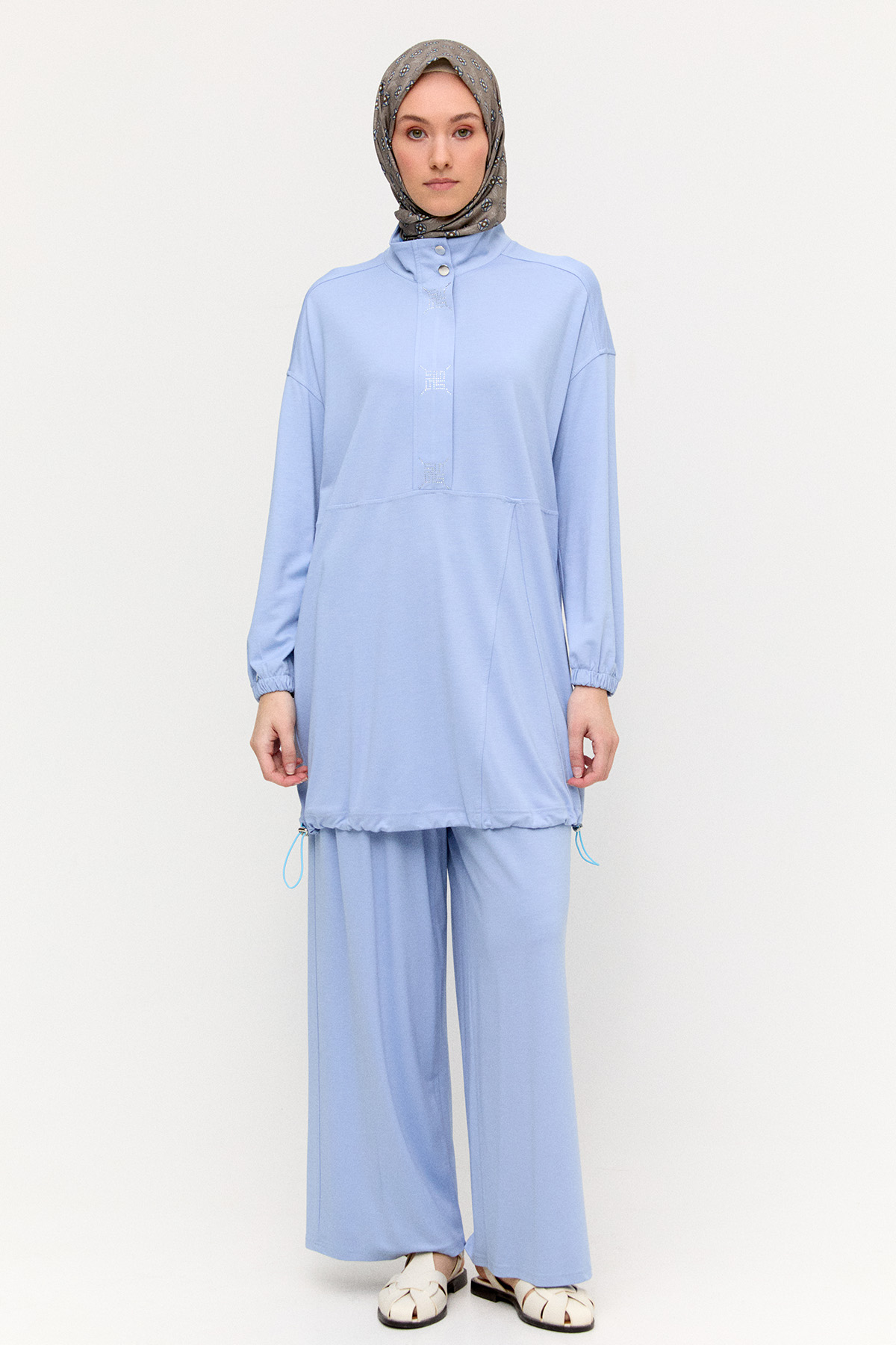 Hotfix Baskılı İkili Spor Takım, Tesettür Giyim