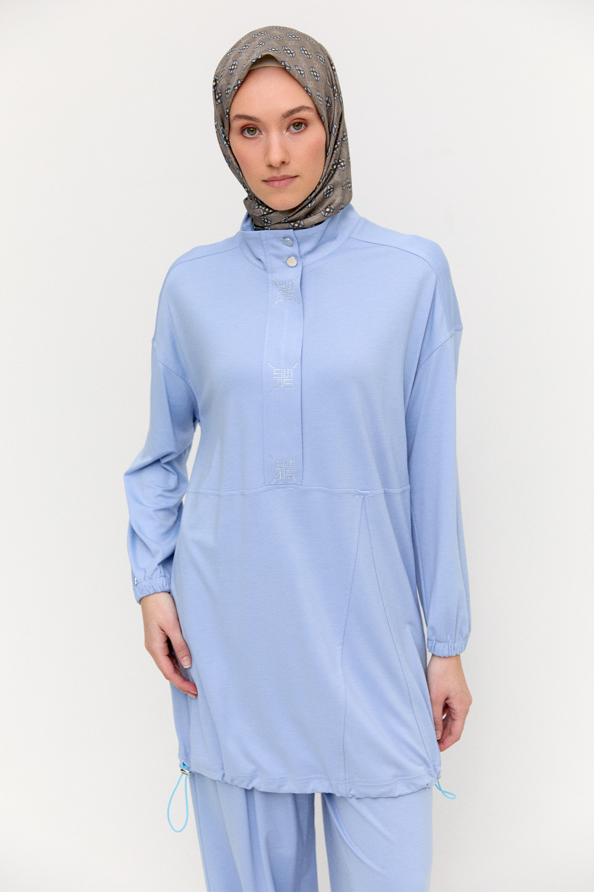 Hotfix Baskılı İkili Spor Takım, Tesettür Giyim