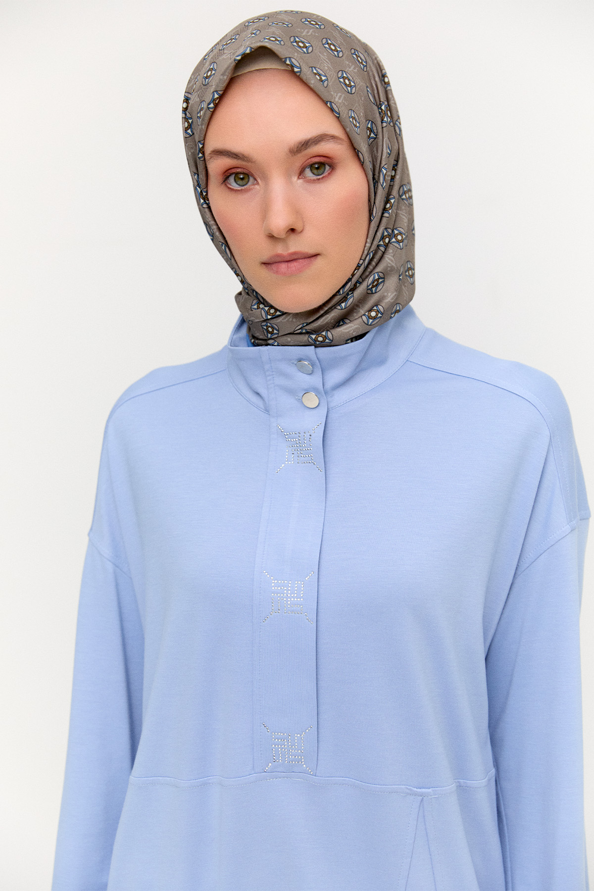 Hotfix Baskılı İkili Spor Takım, Tesettür Giyim