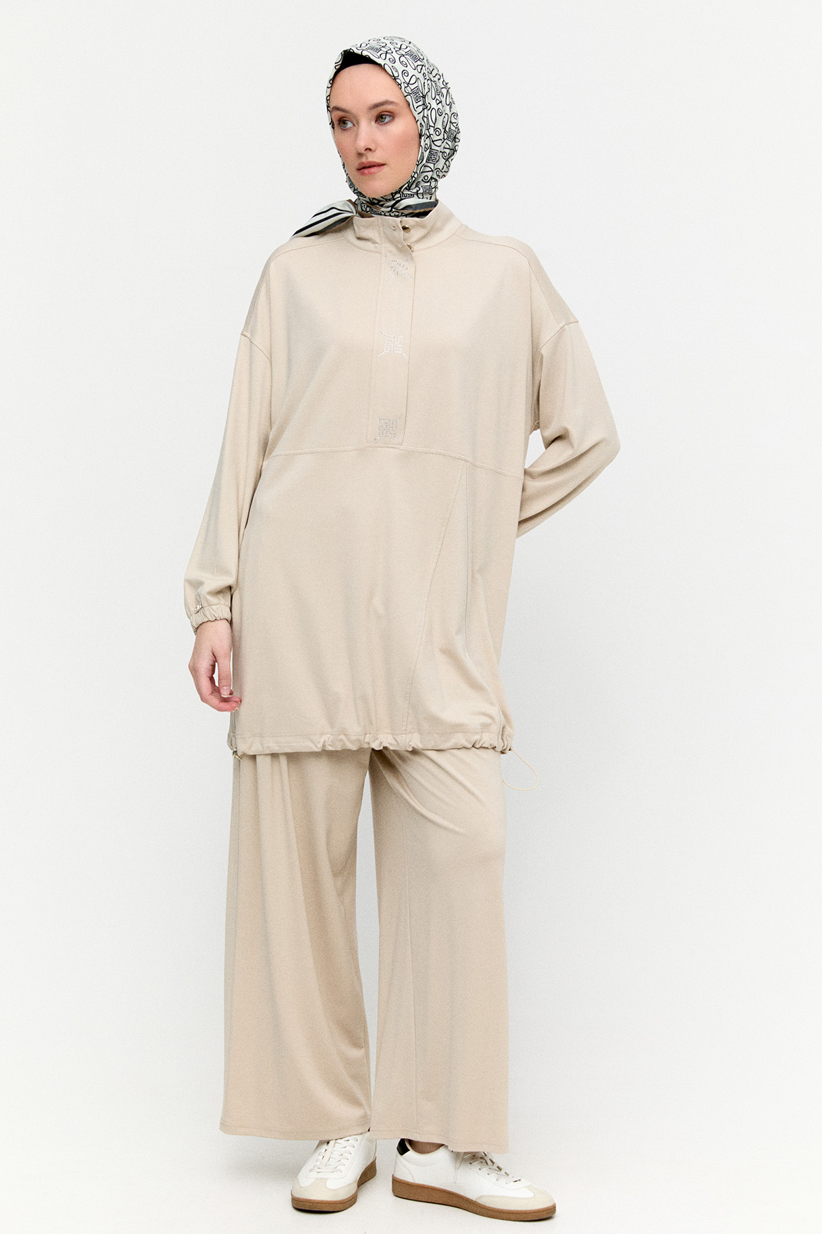 Hotfix Baskılı İkili Spor Takım, Tesettür Giyim