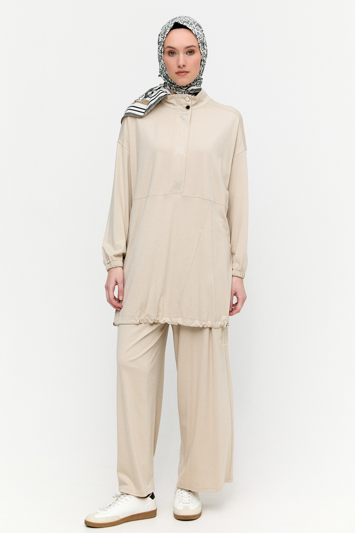 Hotfix Baskılı İkili Spor Takım, Tesettür Giyim