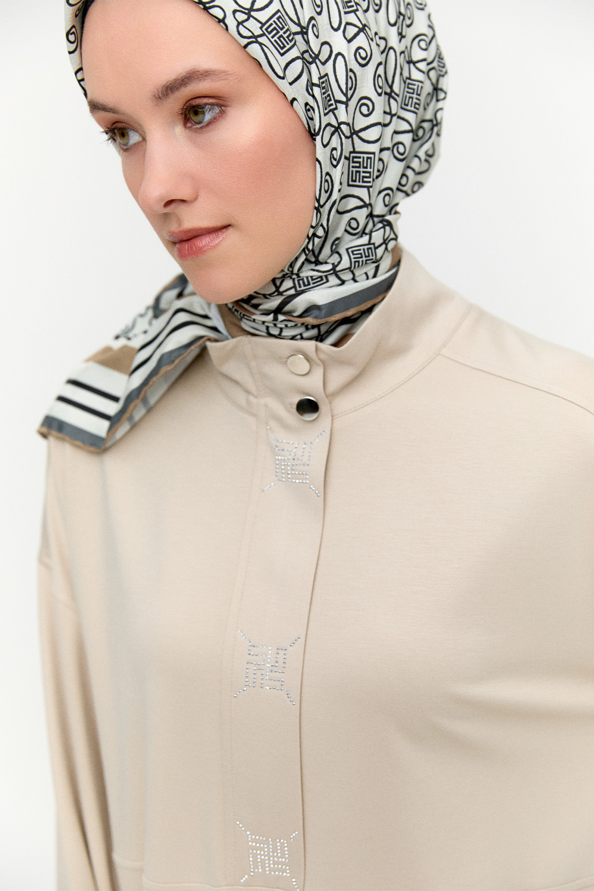 Hotfix Baskılı İkili Spor Takım, Tesettür Giyim