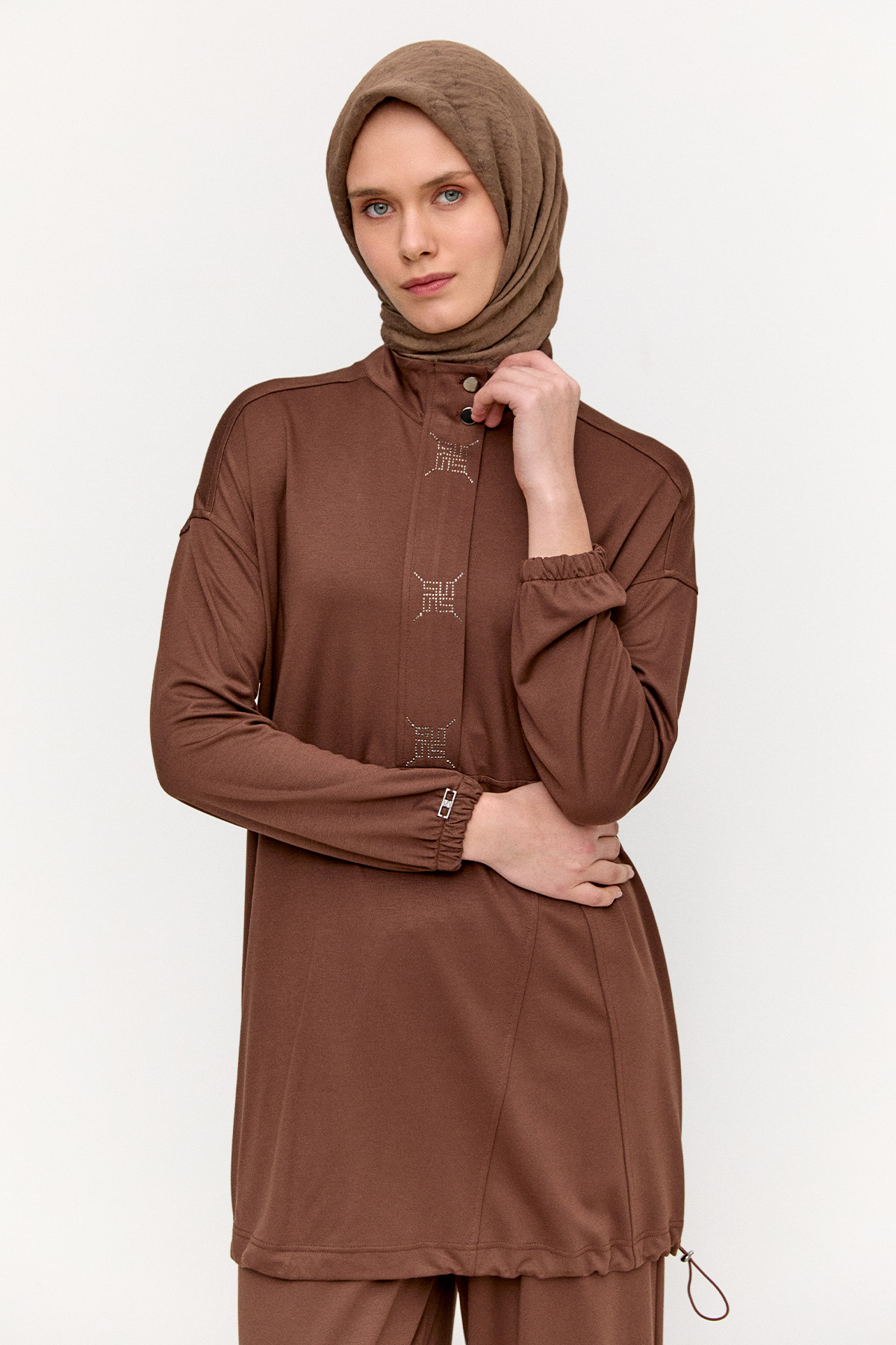 Hotfix Baskılı İkili Spor Takım, Tesettür Giyim