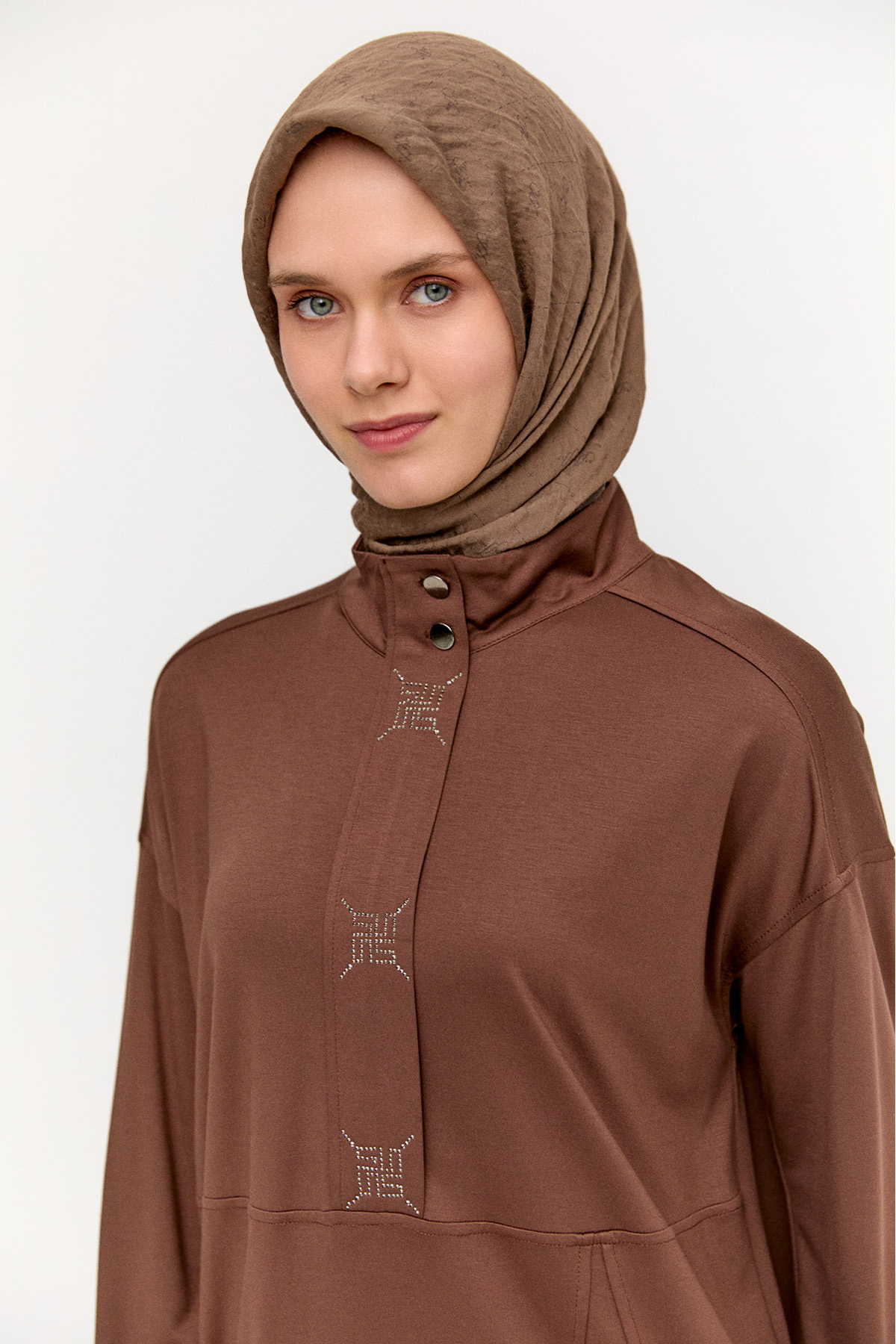 Hotfix Baskılı İkili Spor Takım, Tesettür Giyim