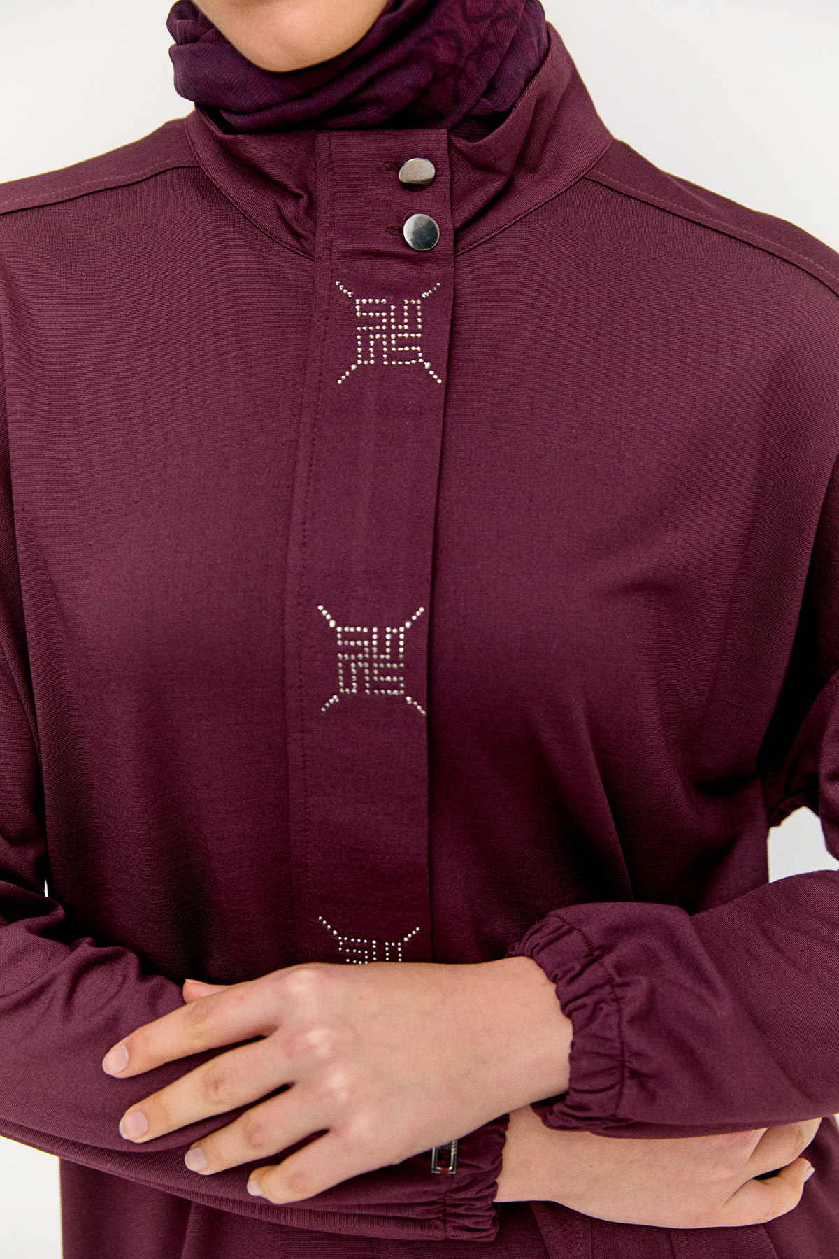 Hotfix Baskılı İkili Spor Takım, Tesettür Giyim