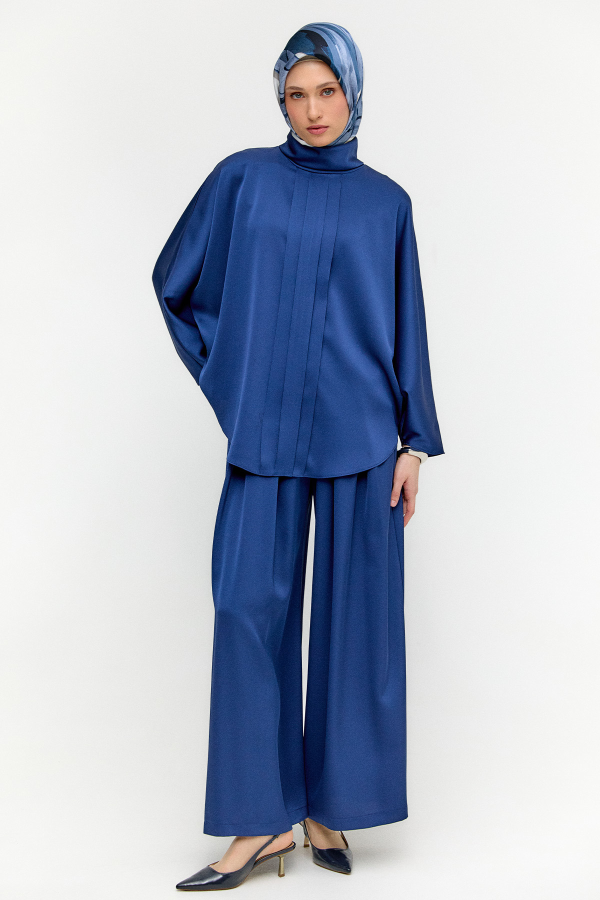 Saten Pilikaşe İkili Takım, Tesettür Giyim