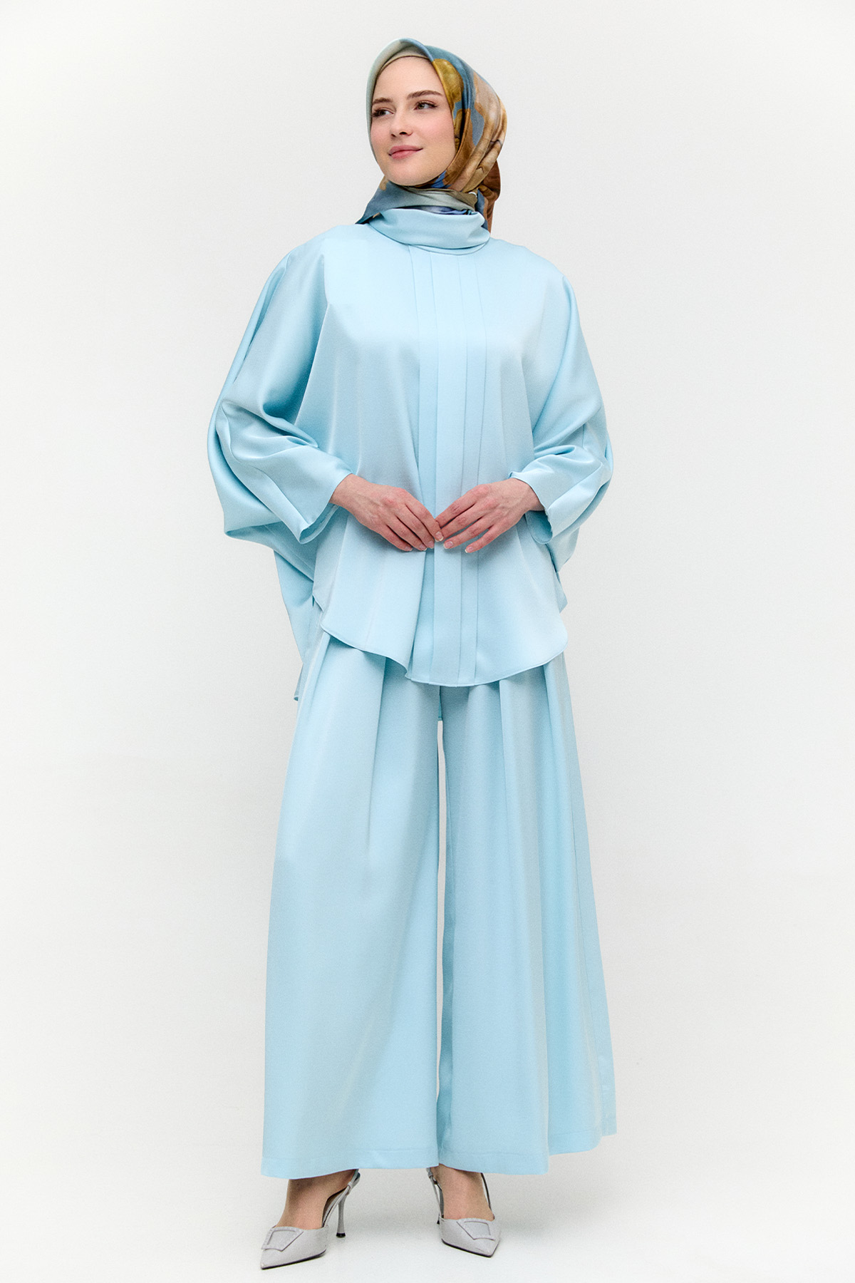 Saten Pilikaşe İkili Takım, Tesettür Giyim