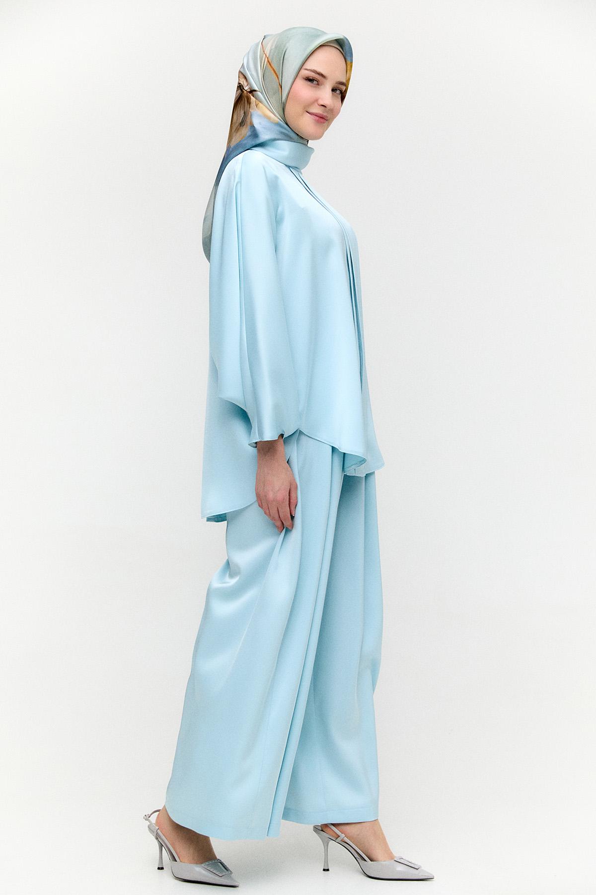 Saten Pilikaşe İkili Takım, Tesettür Giyim