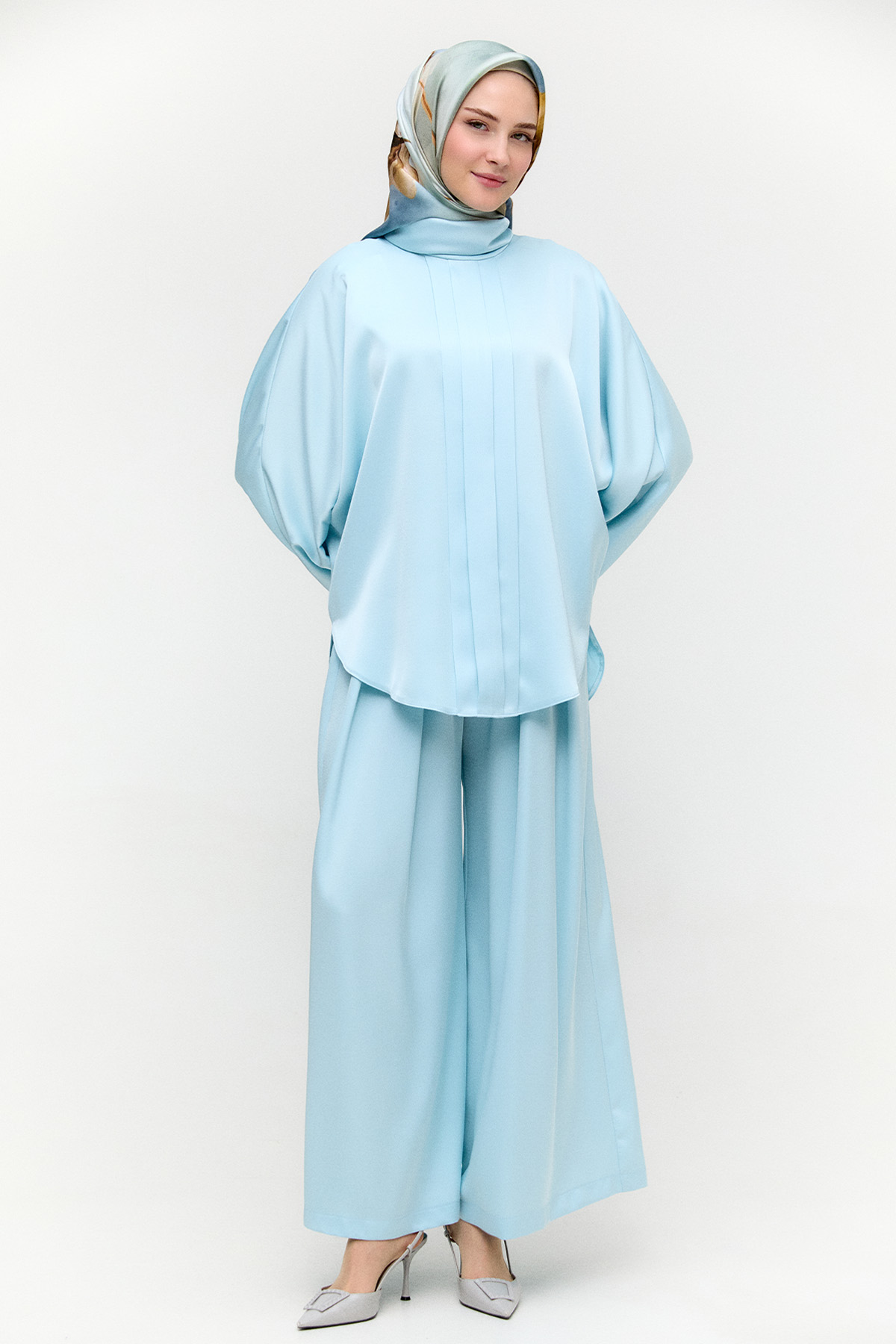 Saten Pilikaşe İkili Takım, Tesettür Giyim