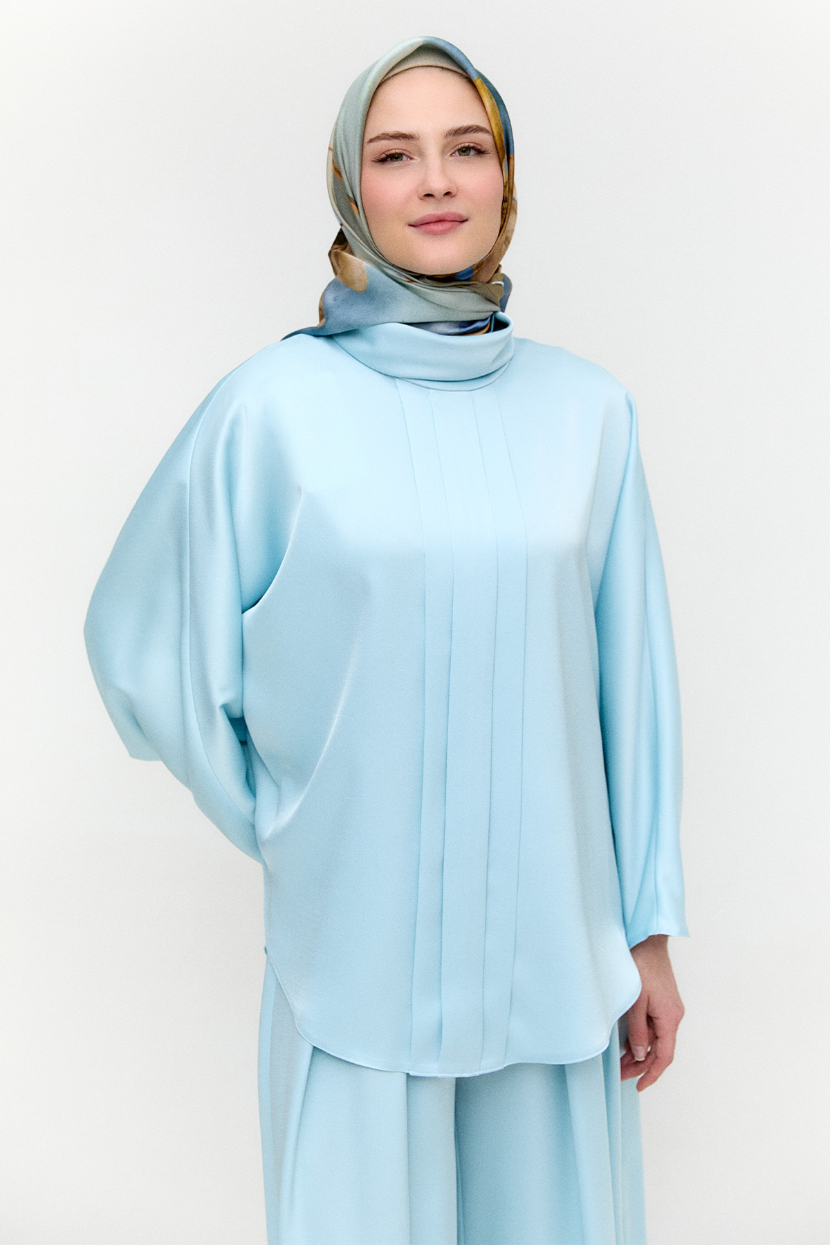 Saten Pilikaşe İkili Takım, Tesettür Giyim