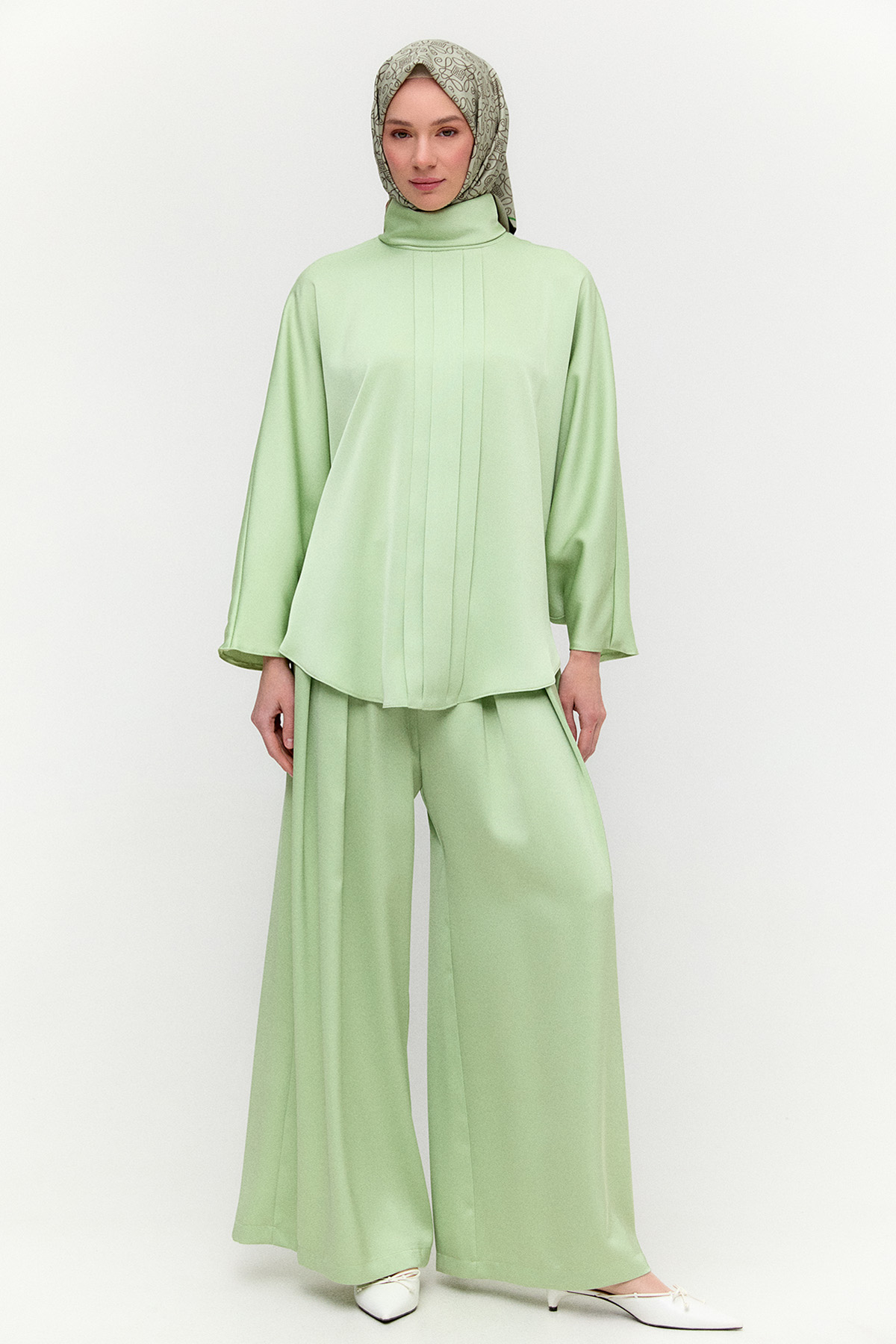 Saten Pilikaşe İkili Takım, Tesettür Giyim