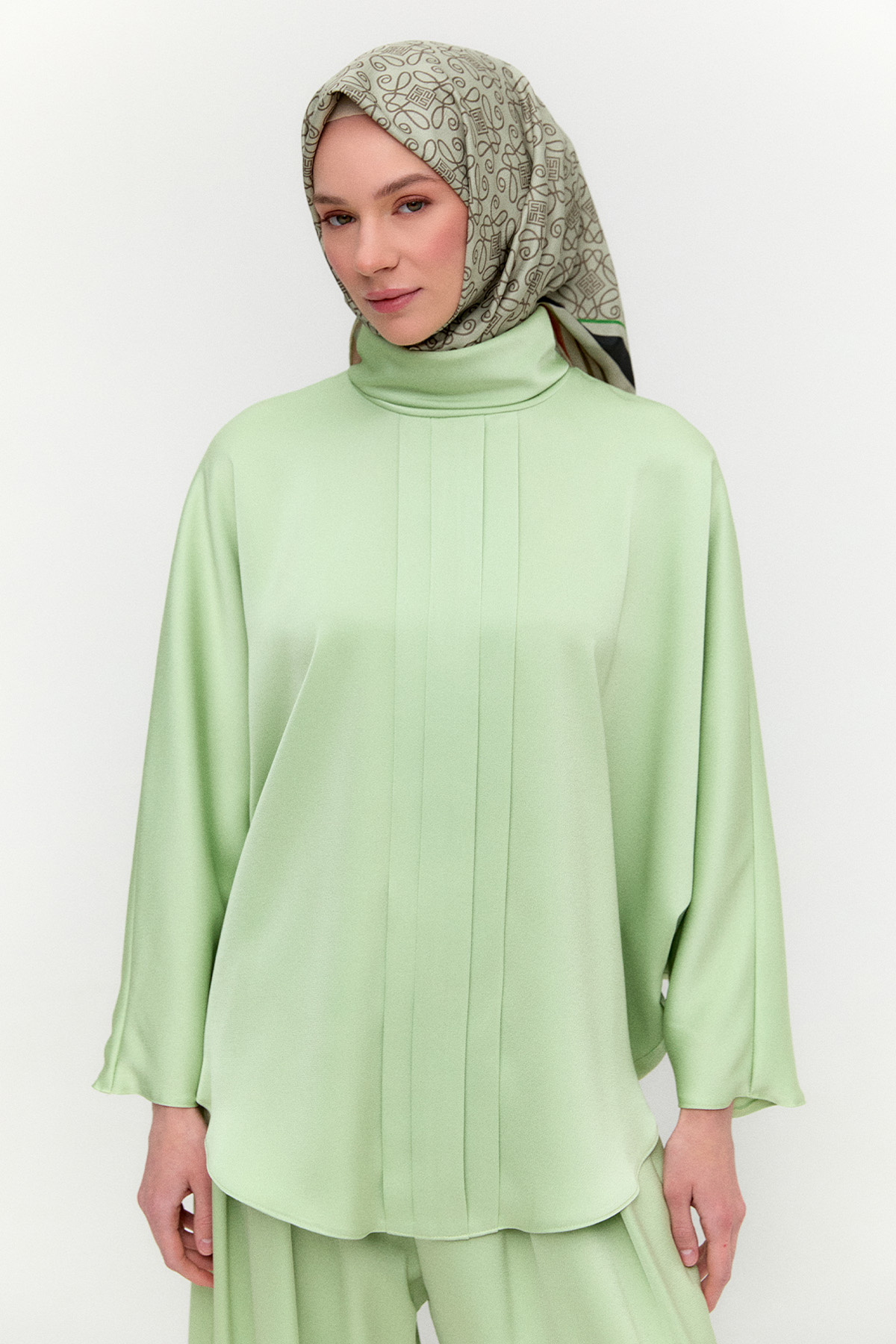 Saten Pilikaşe İkili Takım, Tesettür Giyim