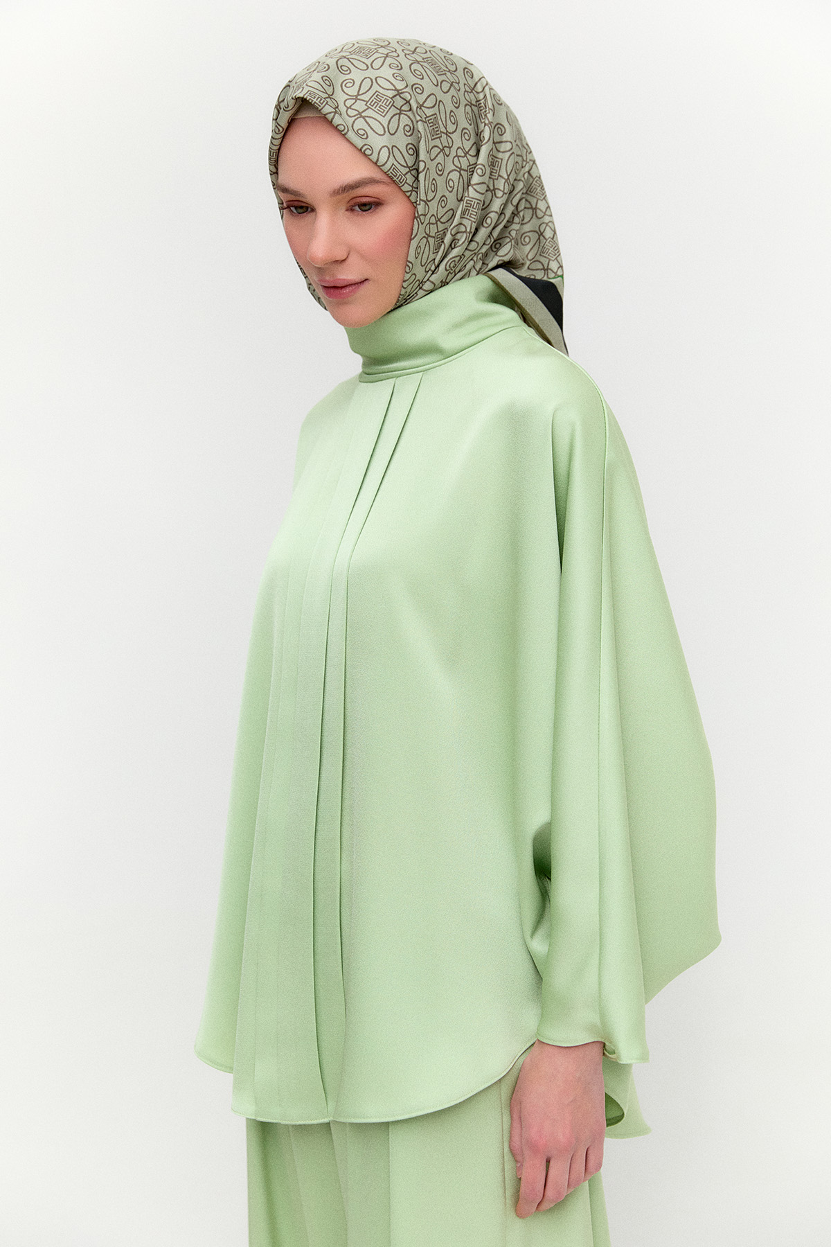 Saten Pilikaşe İkili Takım, Tesettür Giyim