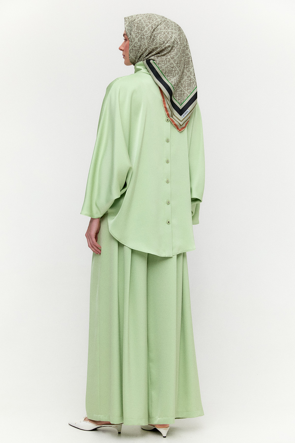 Saten Pilikaşe İkili Takım, Tesettür Giyim