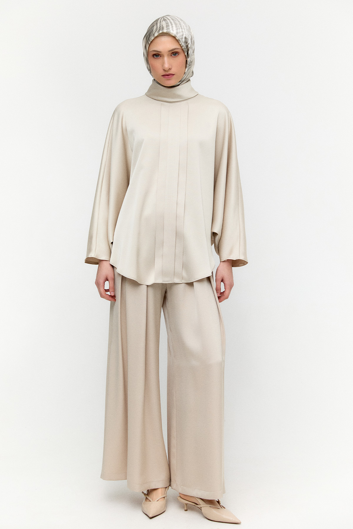 Saten Pilikaşe İkili Takım, Tesettür Giyim