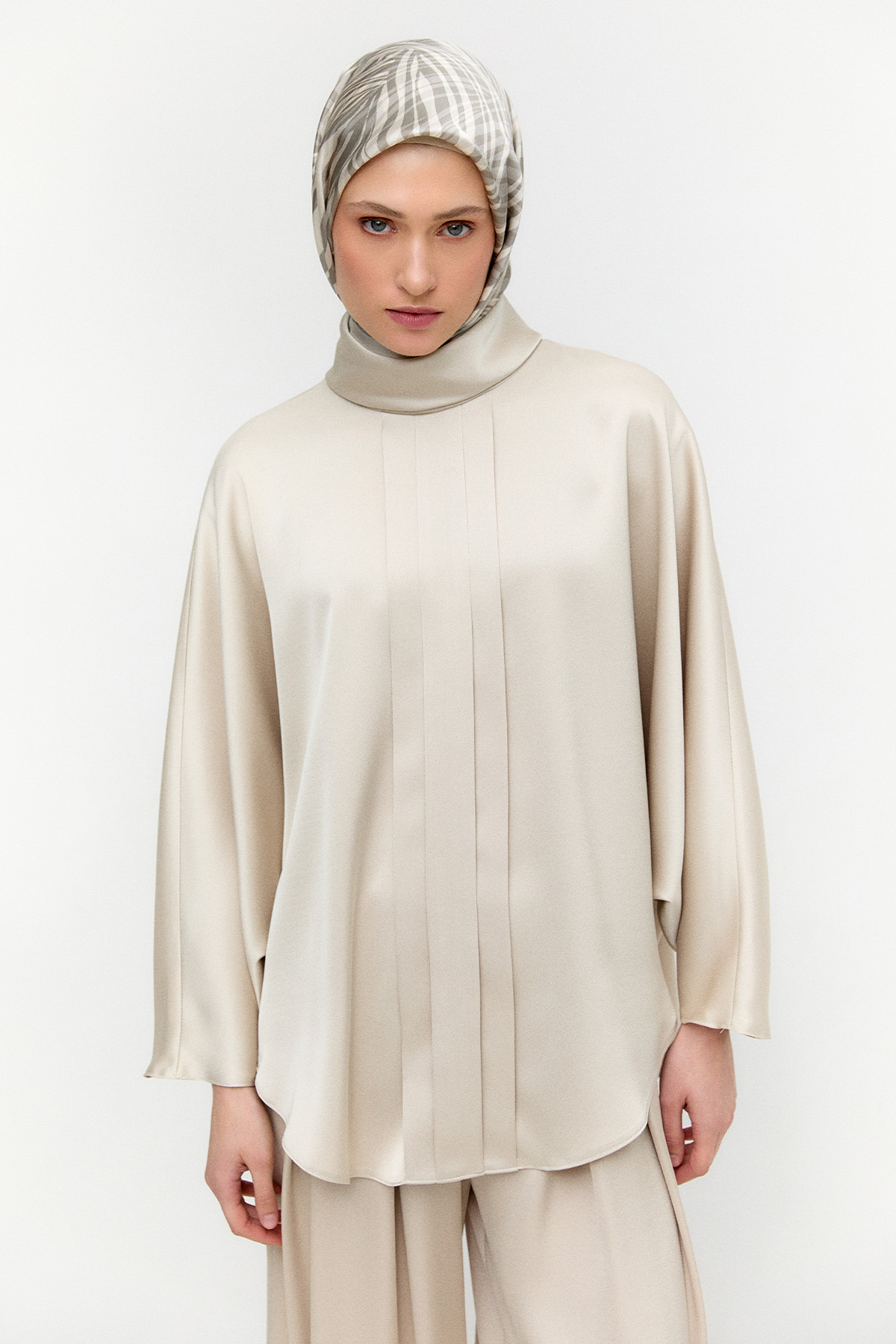 Saten Pilikaşe İkili Takım, Tesettür Giyim