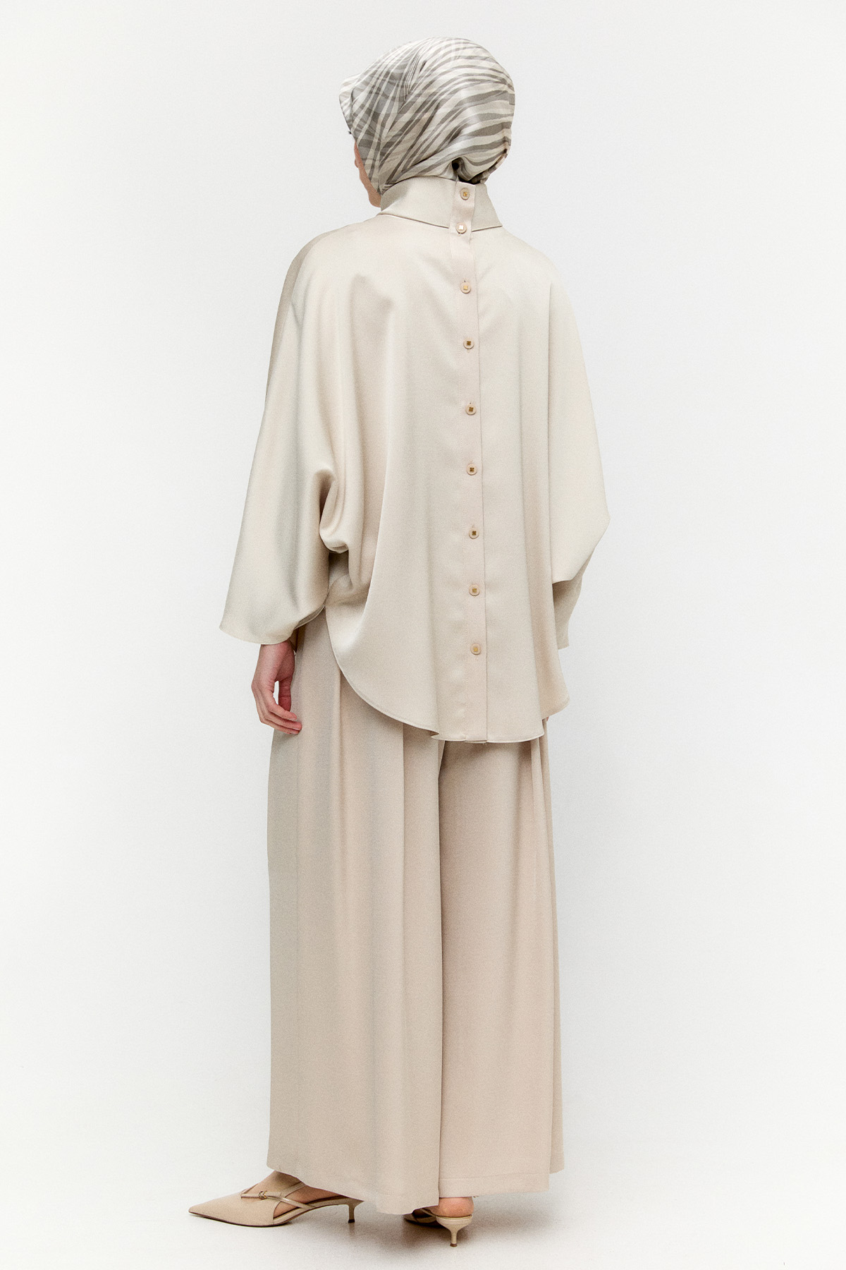 Saten Pilikaşe İkili Takım, Tesettür Giyim