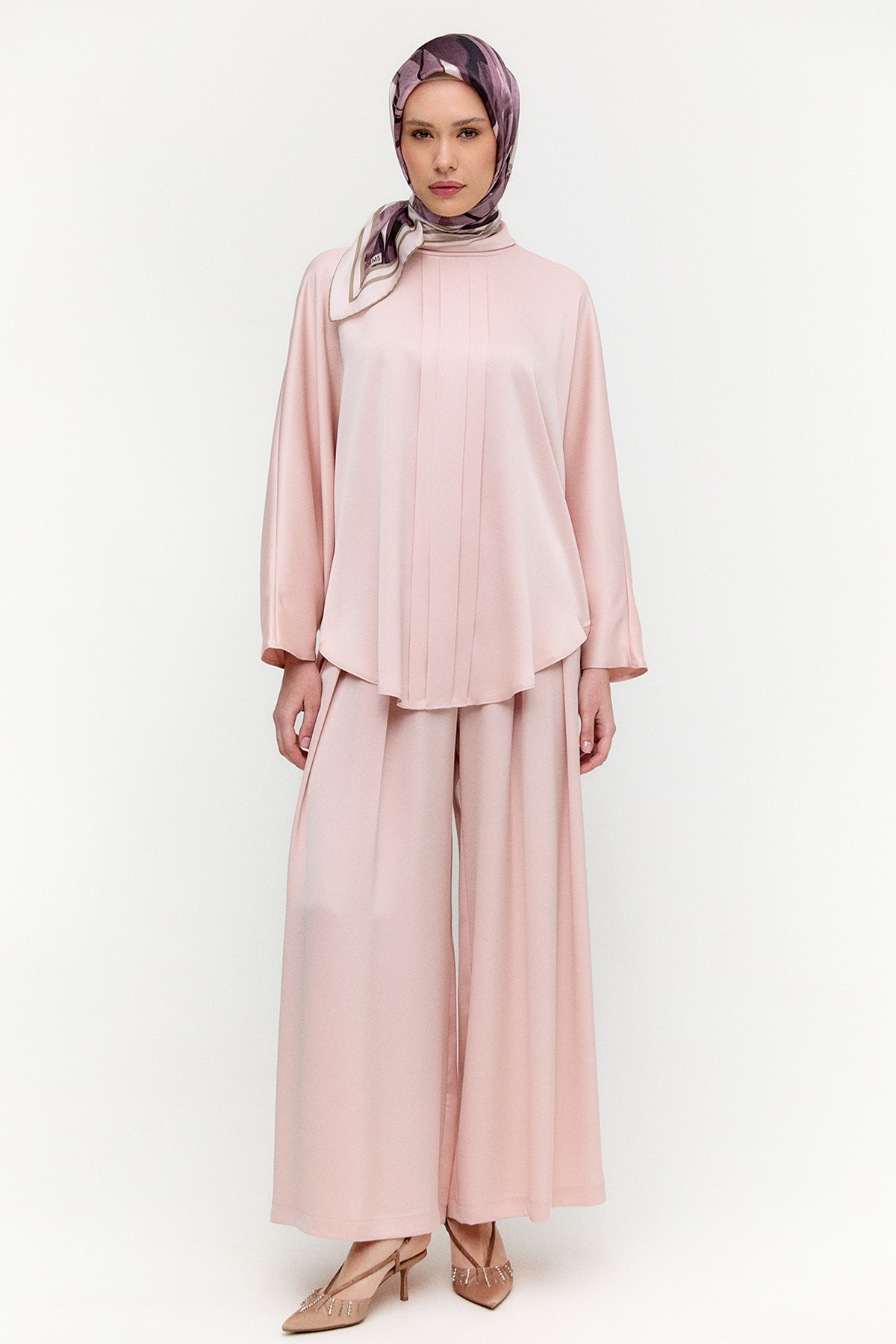 Saten Pilikaşe İkili Takım, Tesettür Giyim