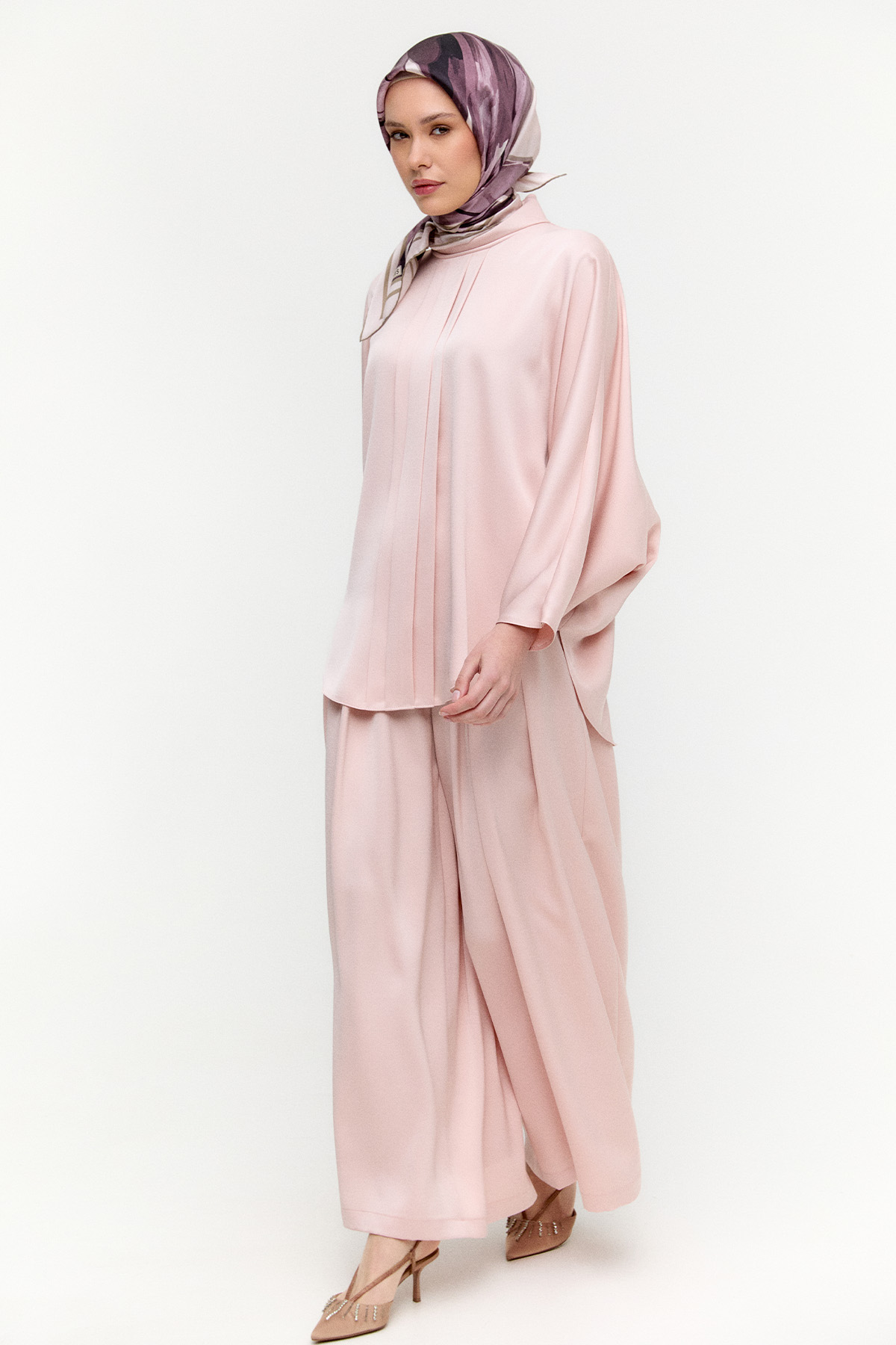 Saten Pilikaşe İkili Takım, Tesettür Giyim