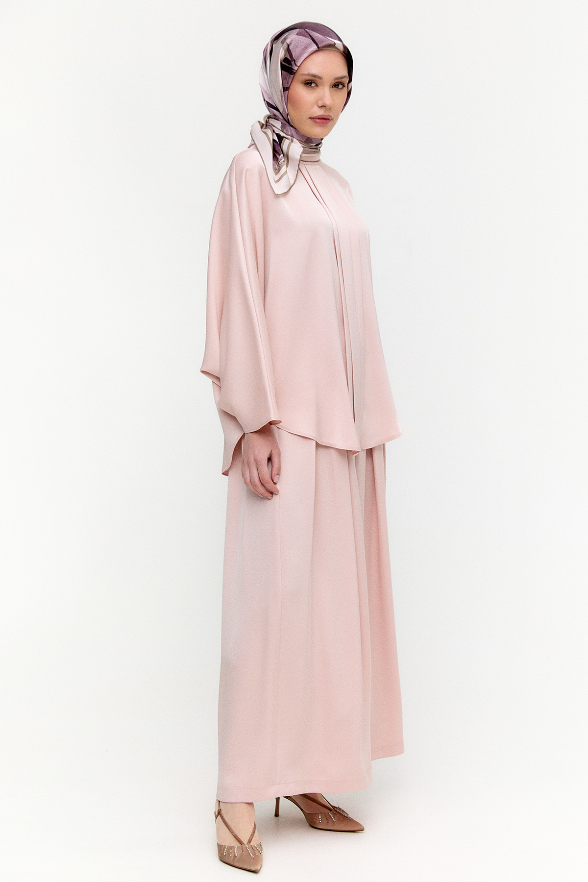 Saten Pilikaşe İkili Takım, Tesettür Giyim