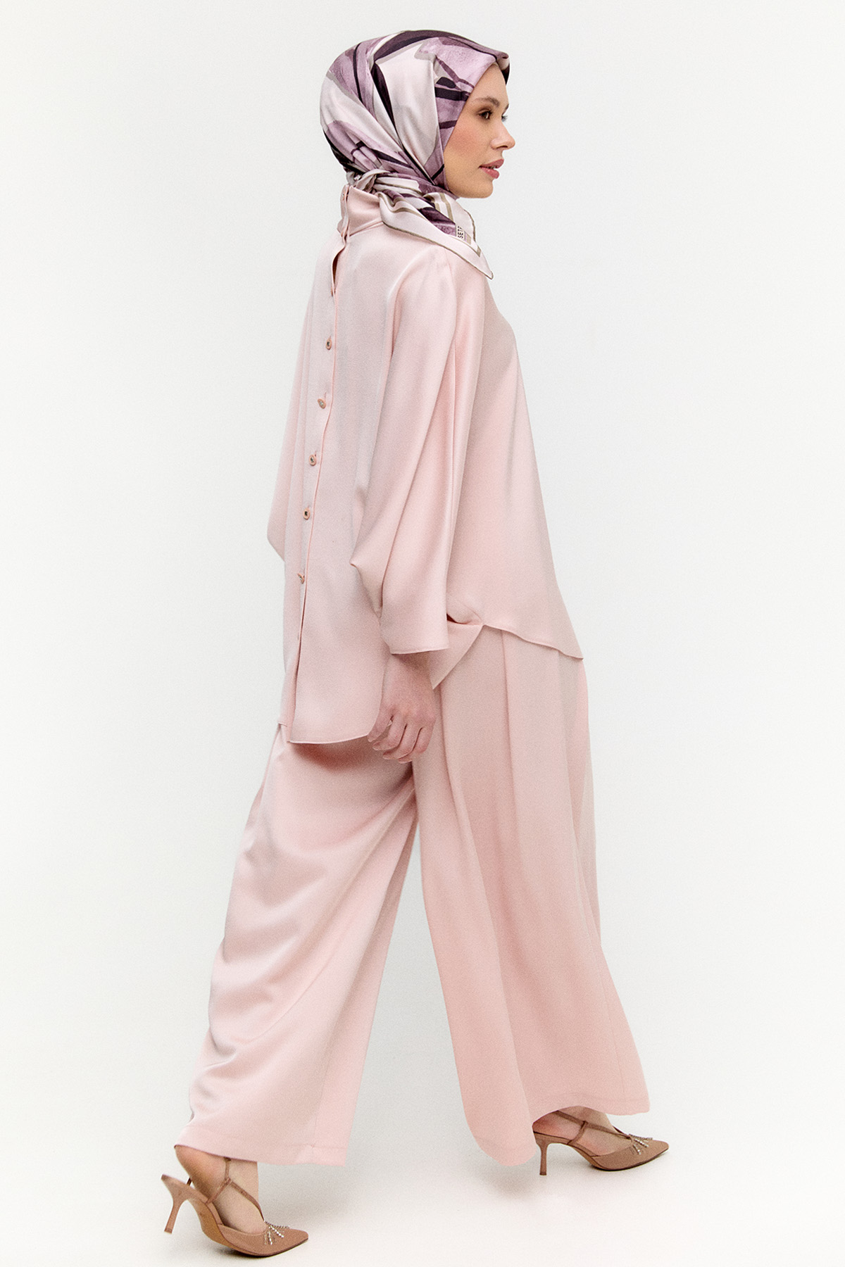 Saten Pilikaşe İkili Takım, Tesettür Giyim