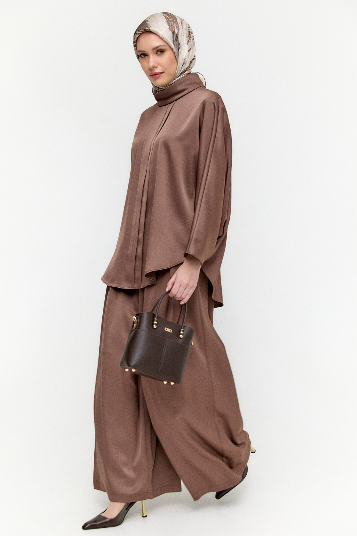 Saten Pilikaşe İkili Takım, Tesettür Giyim