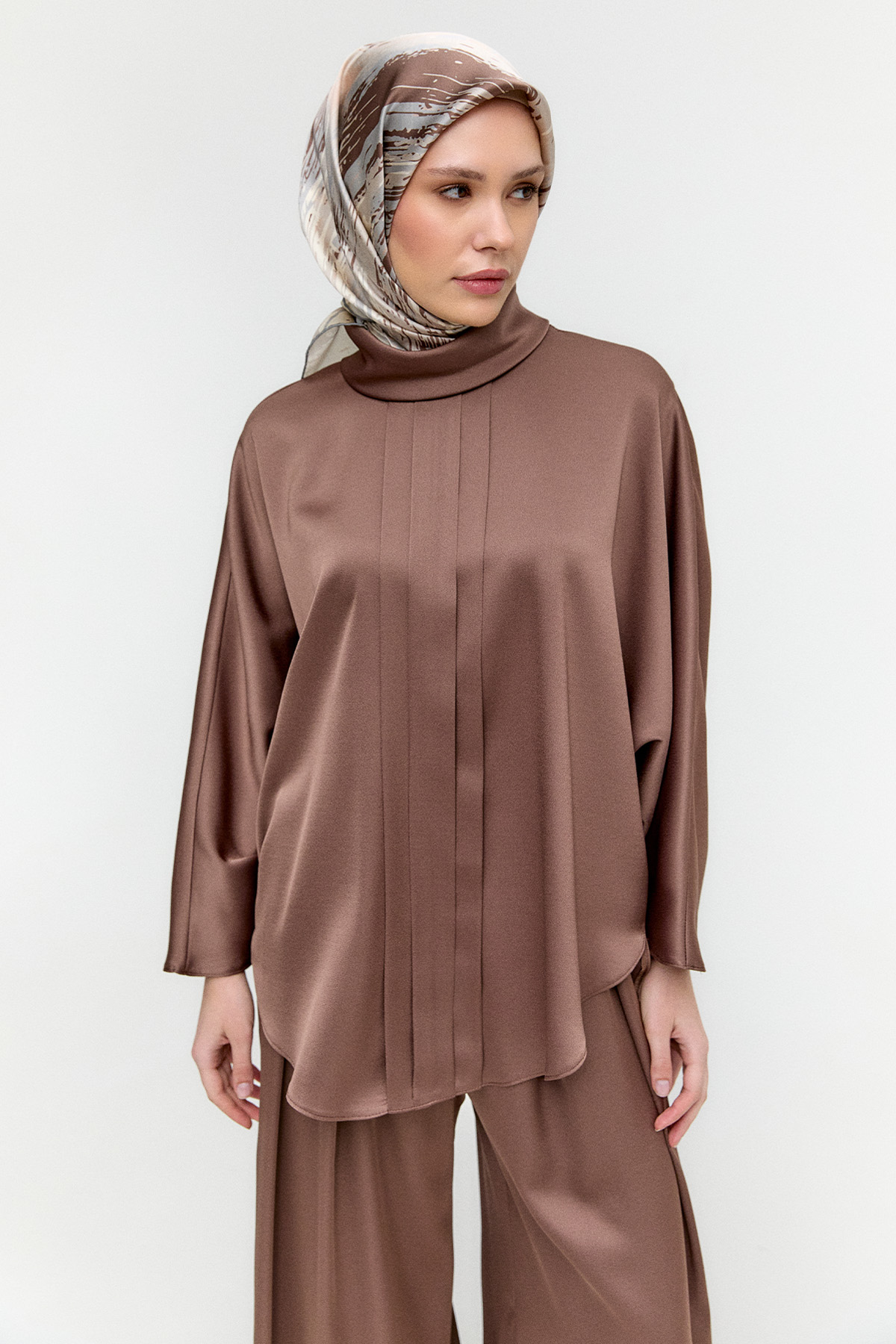 Saten Pilikaşe İkili Takım, Tesettür Giyim