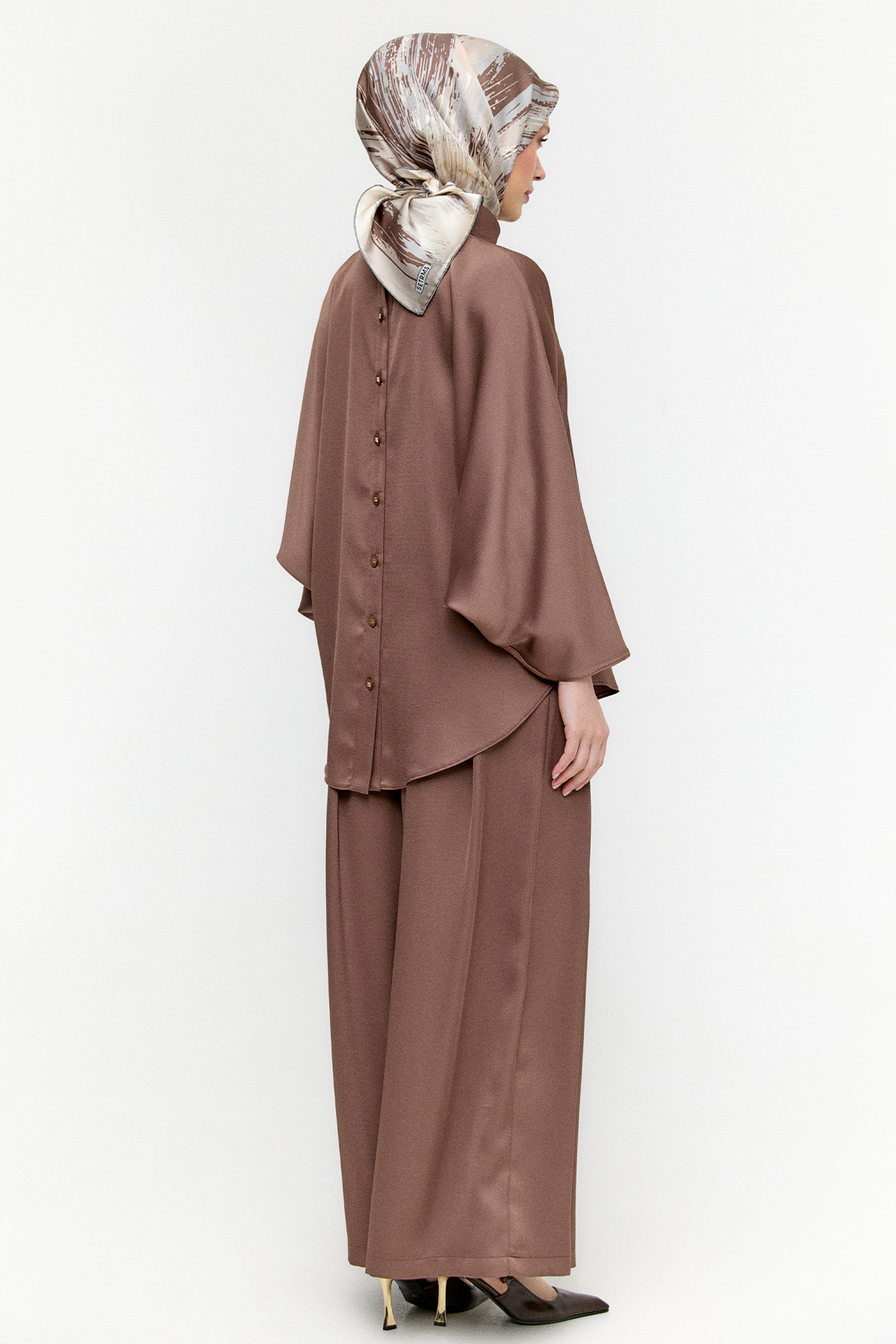 Saten Pilikaşe İkili Takım, Tesettür Giyim