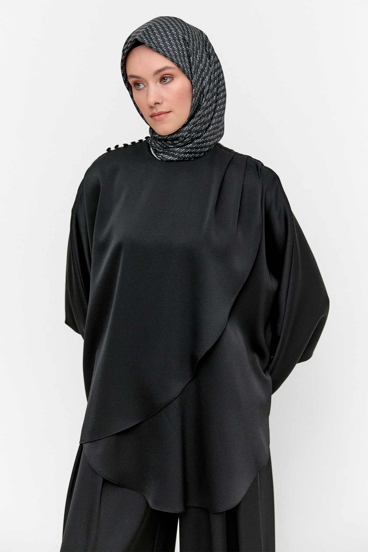 İkili Saten Takım, Tesettür Giyim