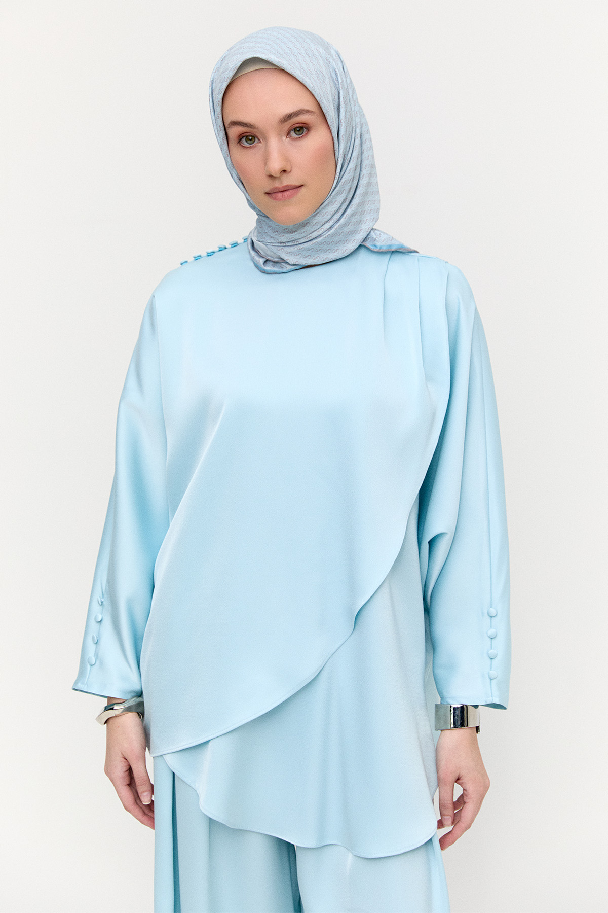 İkili Saten Takım, Tesettür Giyim