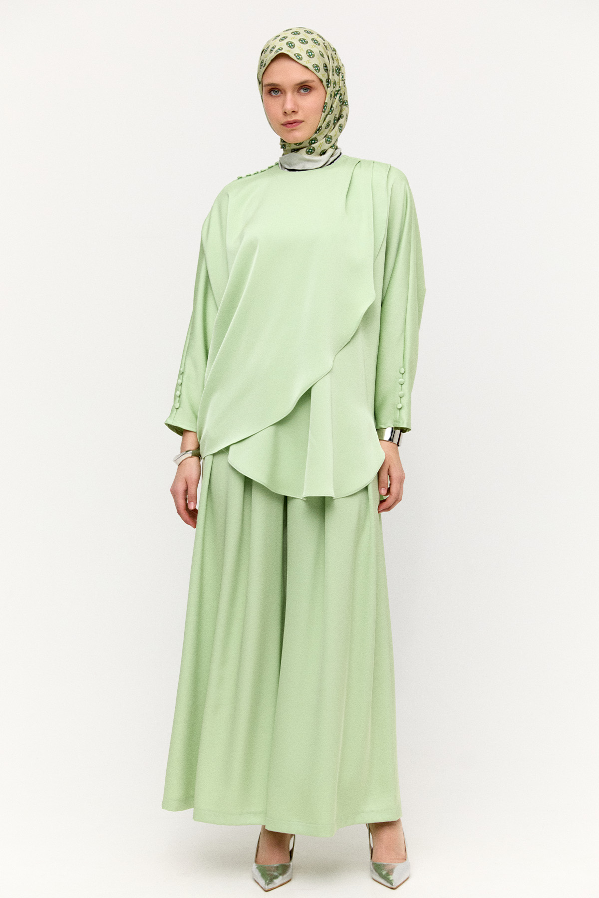 İkili Saten Takım, Tesettür Giyim